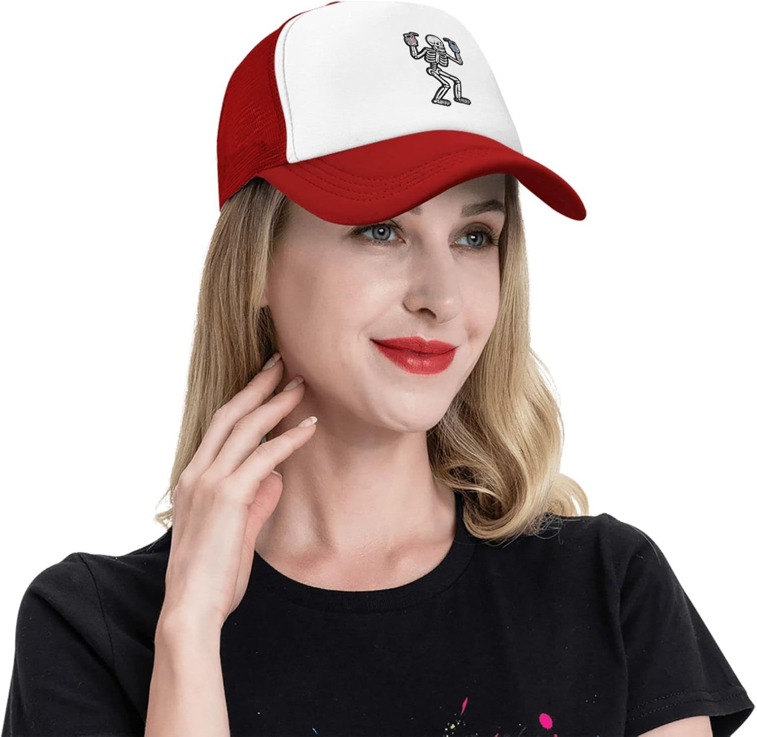 YGXZDisco Drinking Skull Funny Baseball Cap Adjustable Hat