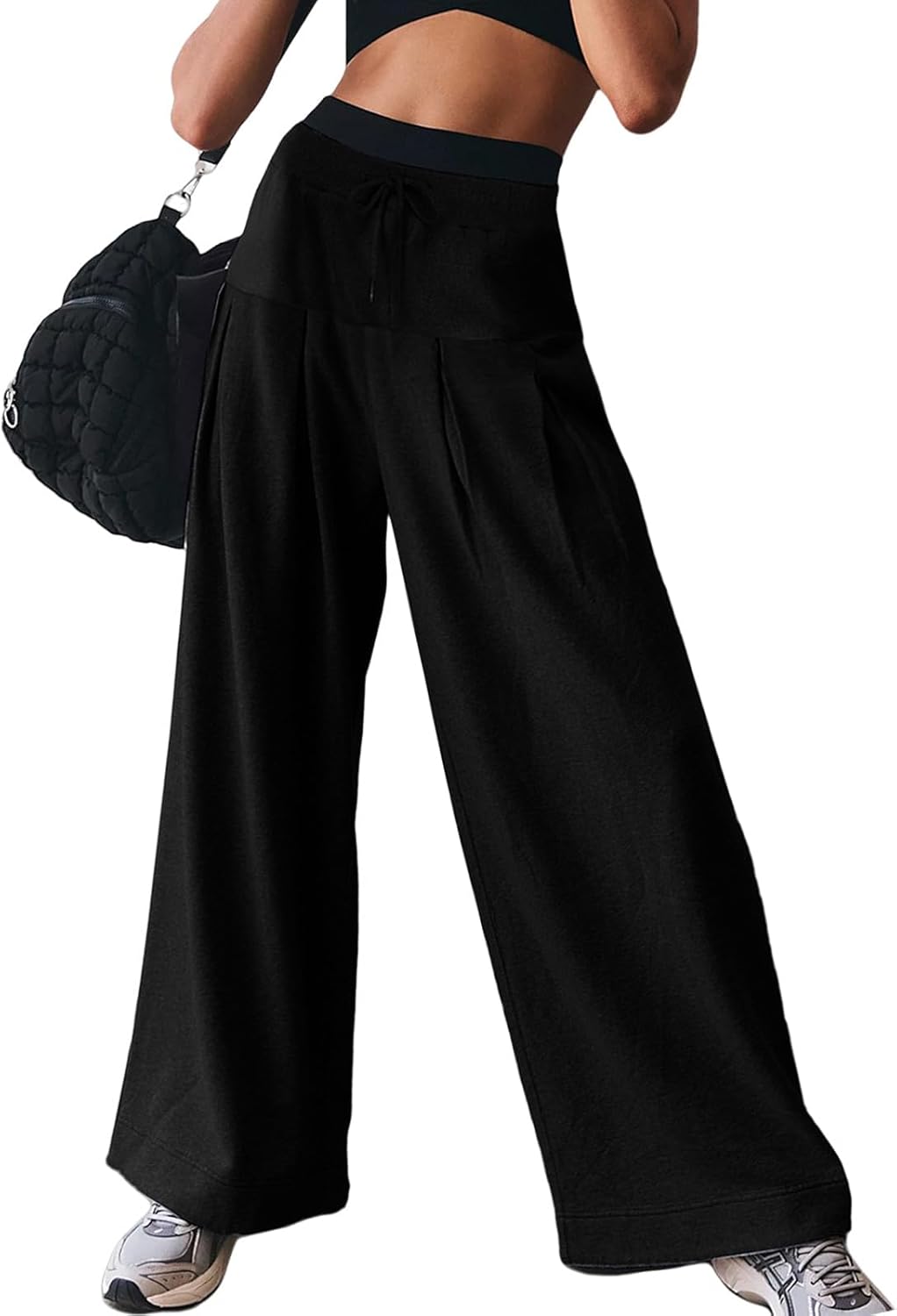 TITOMD Womens Wide Leg Athletic Joggers