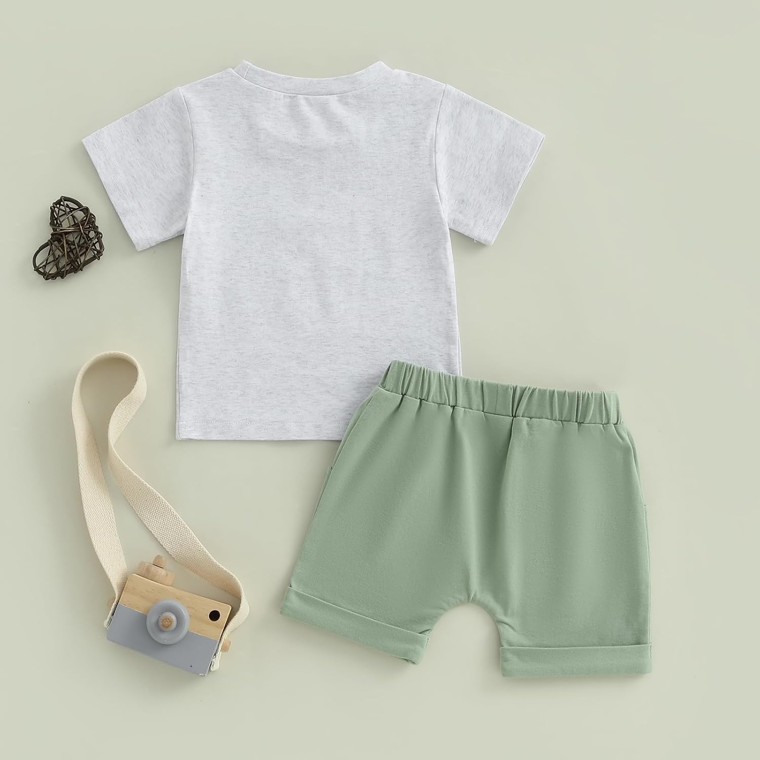 Pudcoco Farm Animal Toddler BoysGirls Summer Set 3T-5T
