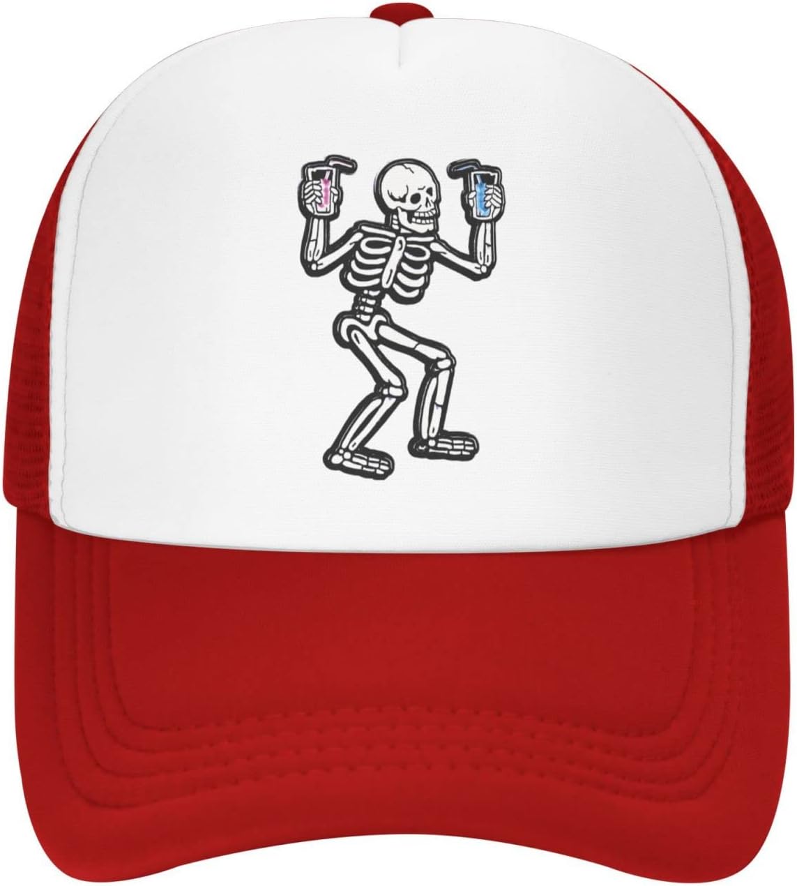 YGXZDisco Drinking Skull Funny Baseball Cap Adjustable Hat