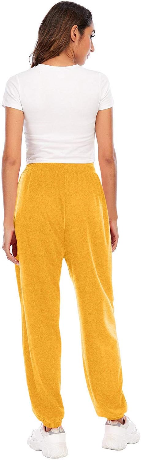 SDBRLD Grey Welfare Pants for Women Baggy High Waist Workout Joggers
