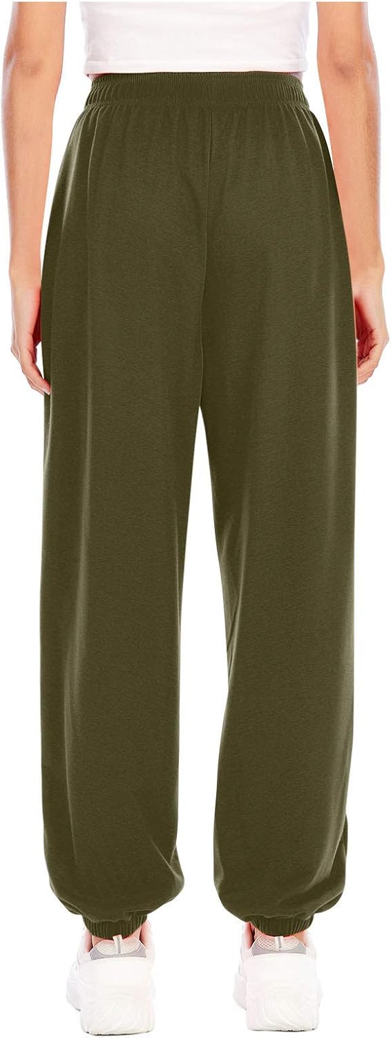 Pulse High-Waisted Sweatpants for WomenVIBRANT PocketsLoose Fitus