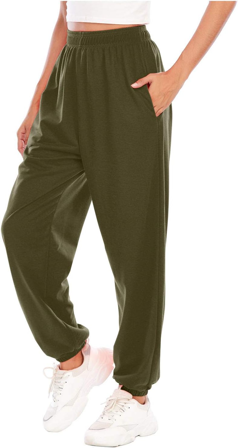 Pulse High-Waisted Sweatpants for WomenVIBRANT PocketsLoose Fitus