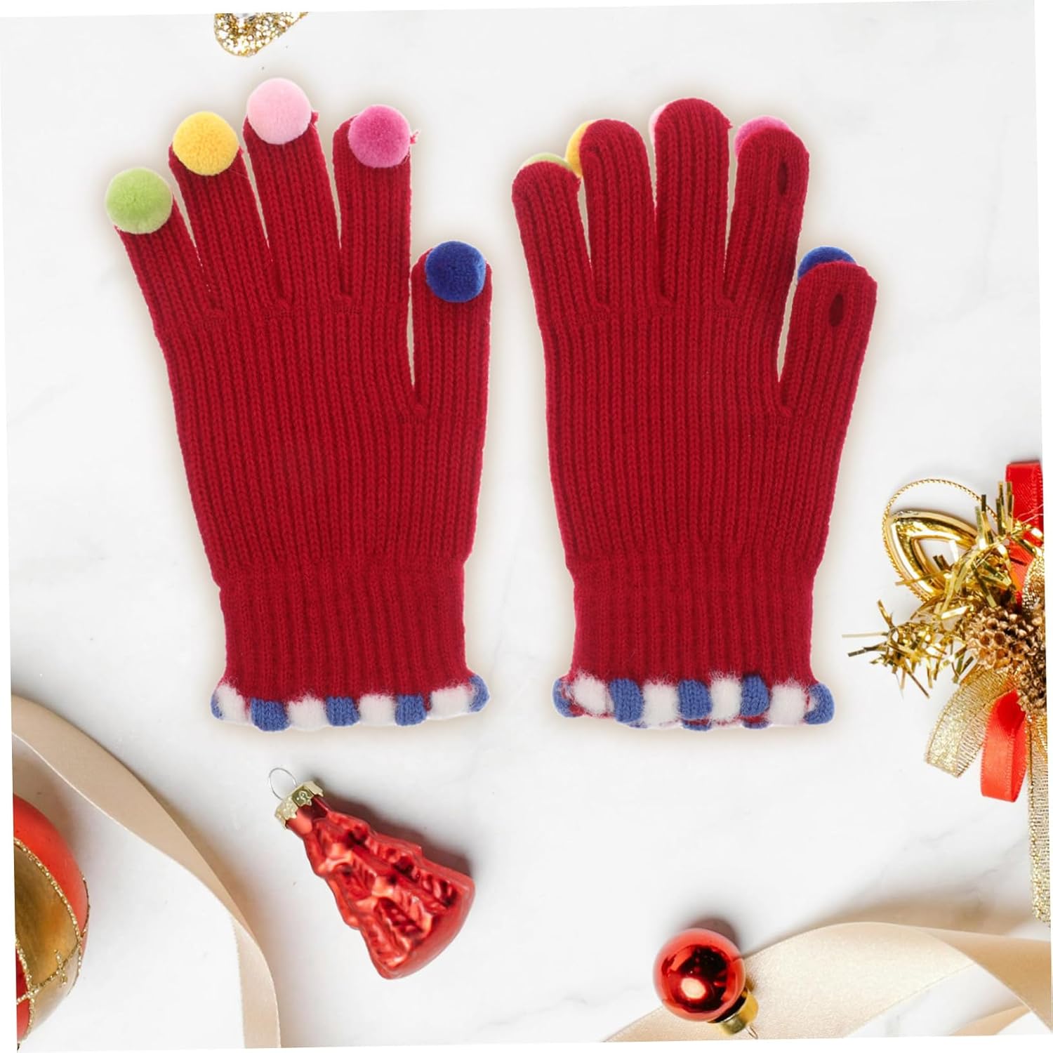 SOIMISS Cute Boys Girls Winter gloves Touchscreen mitten cover