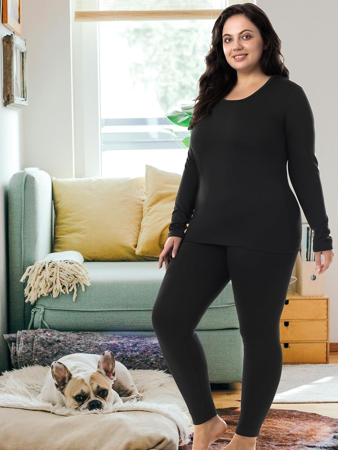 HOdo Plus Size Thermal Pajamas