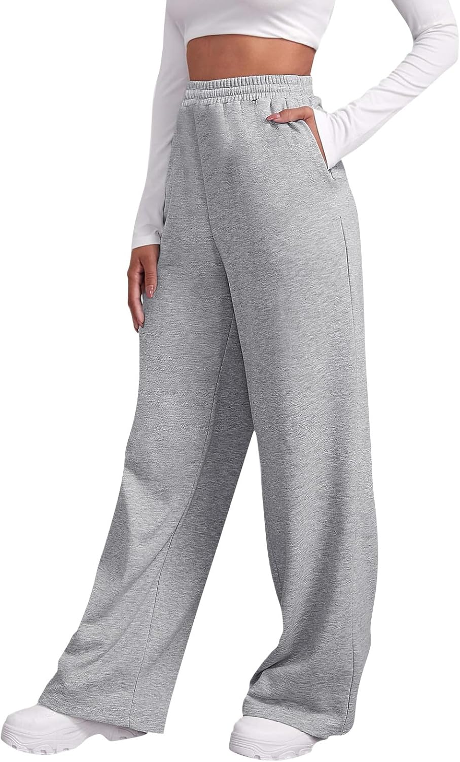 Wide Leg Fleece Joggers