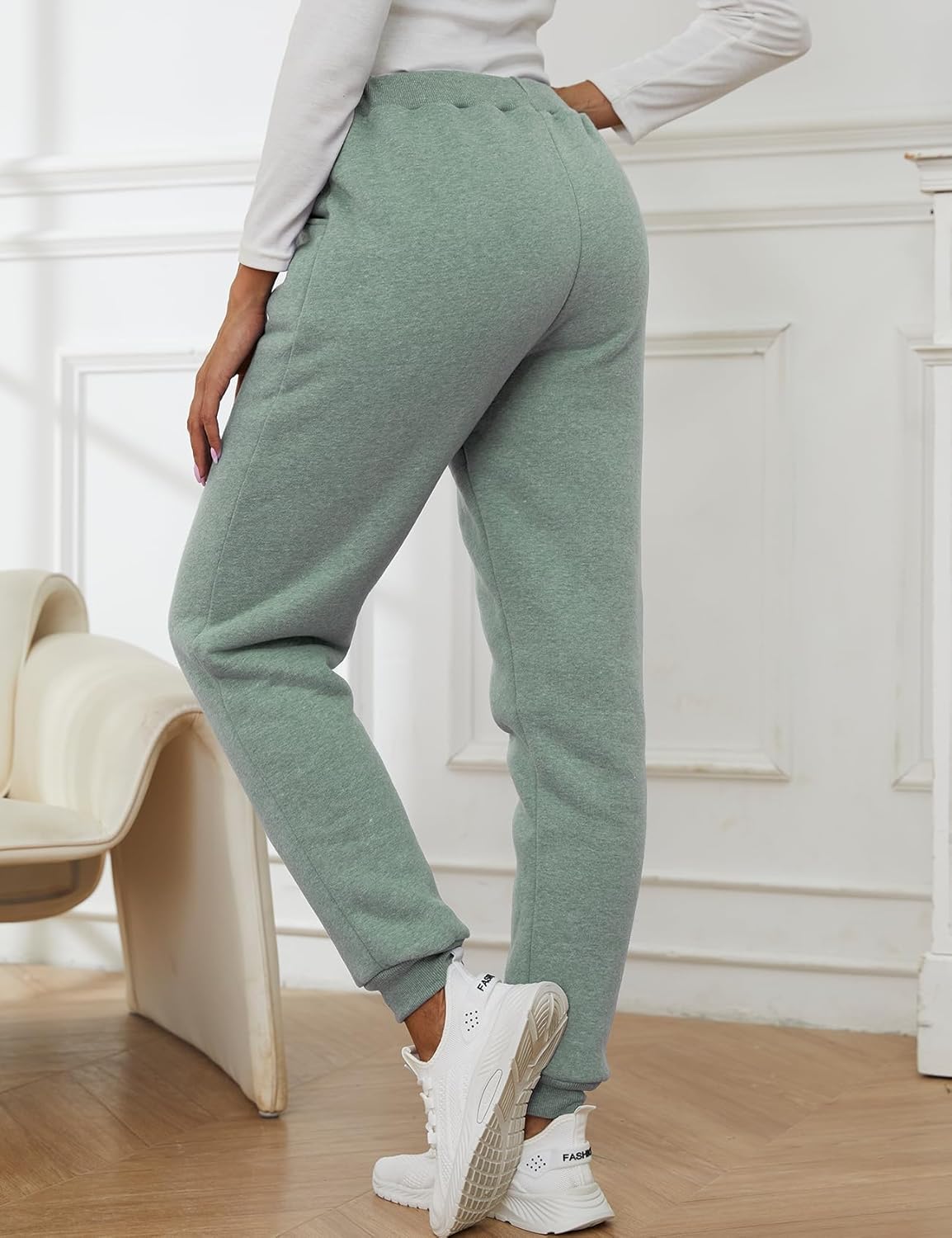 Gihuo Womens Winter Warm Fleece Lined Joggers