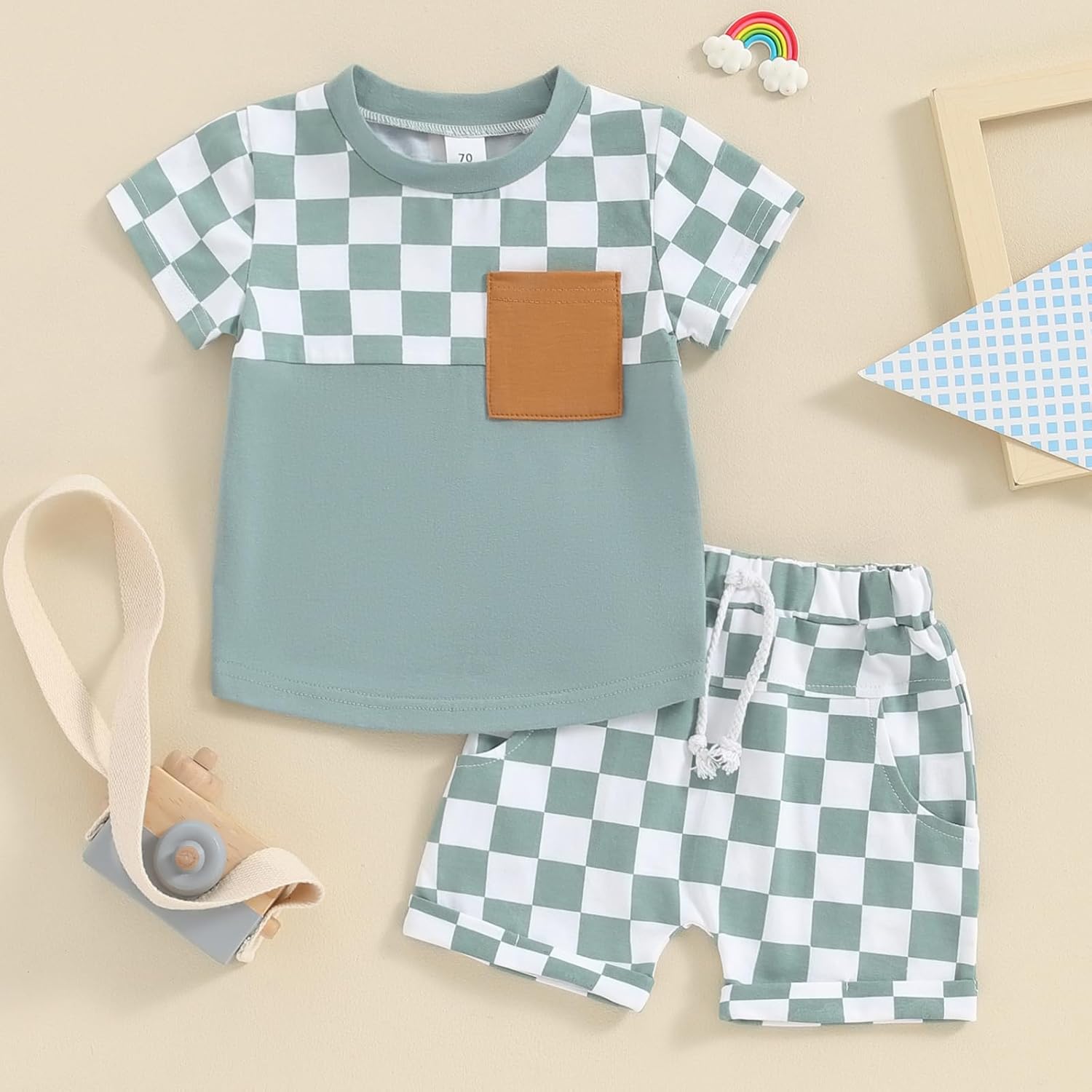 Amnnchya 4th of July Toddler Outfit Set