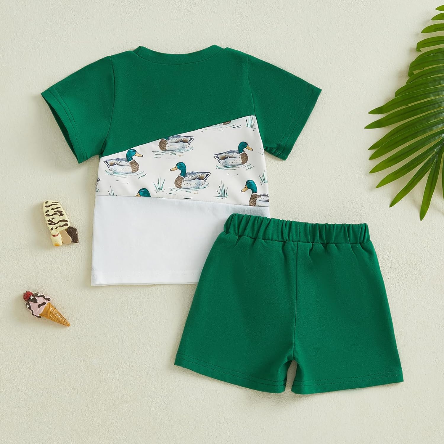 Infant Boys Summer Outfit Color Block Set