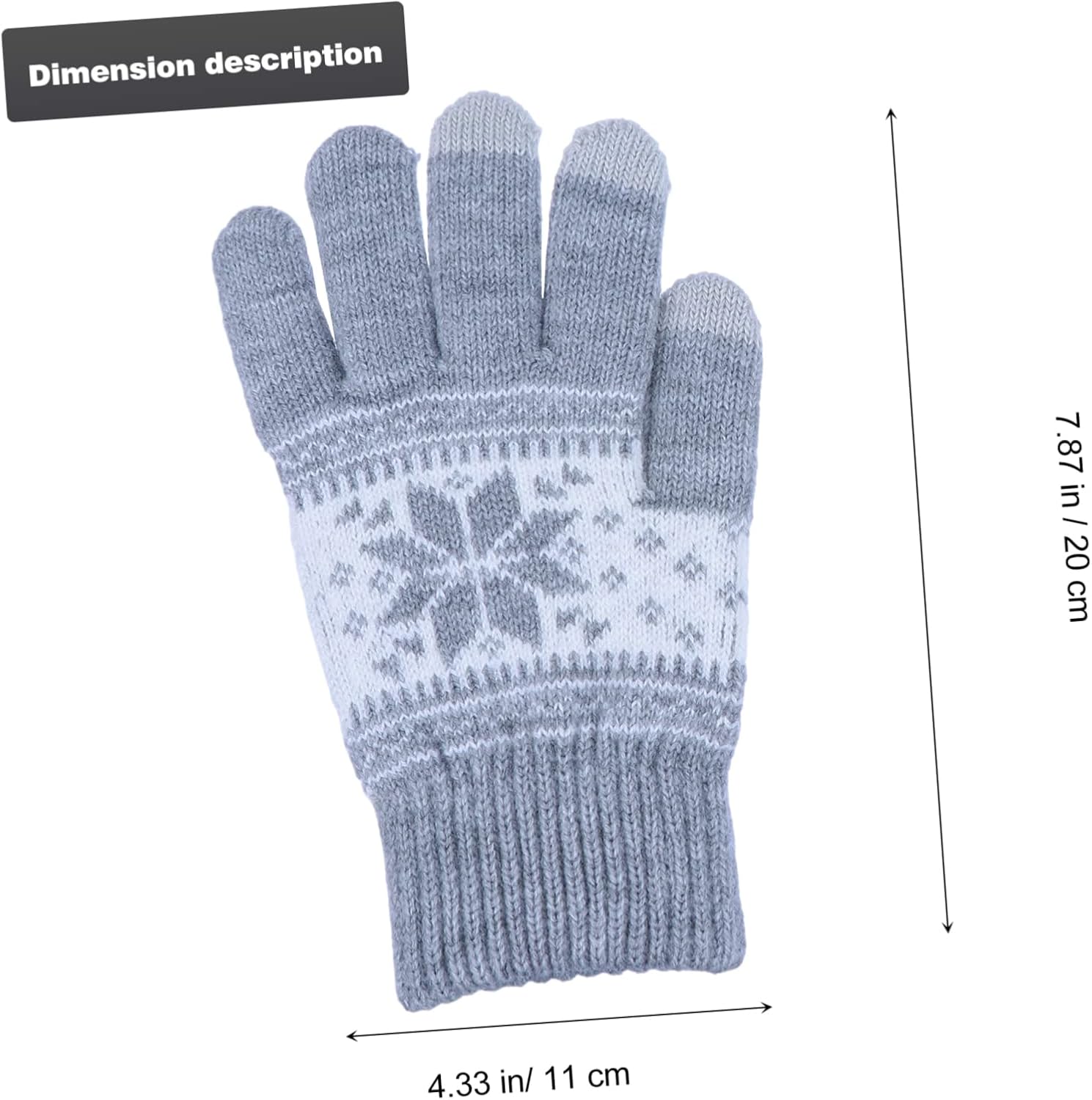 BESTYASH Warm Winter Snowflake Touch Screen Gloves