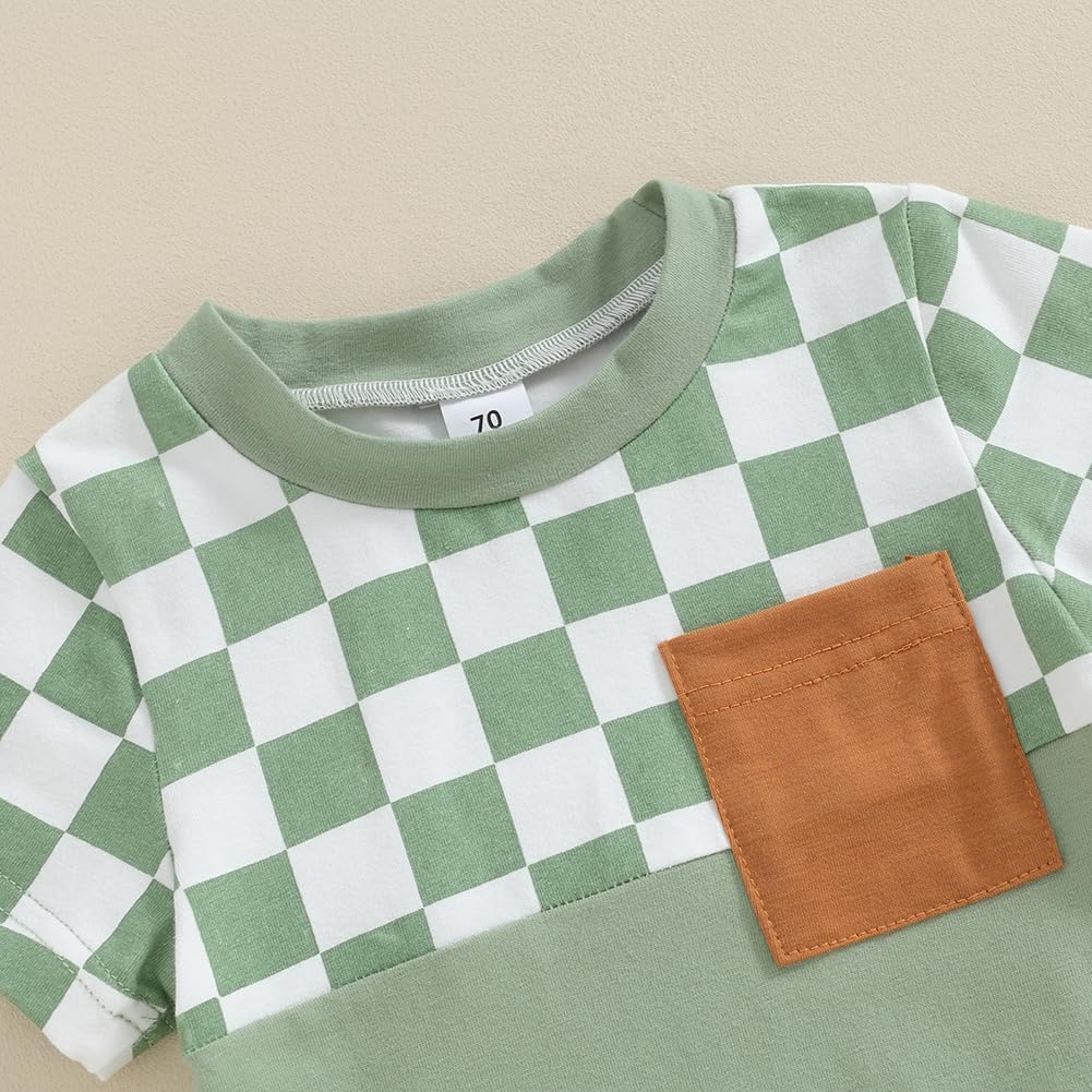 Cool summer outfit for boys Soft cotton clothes set
