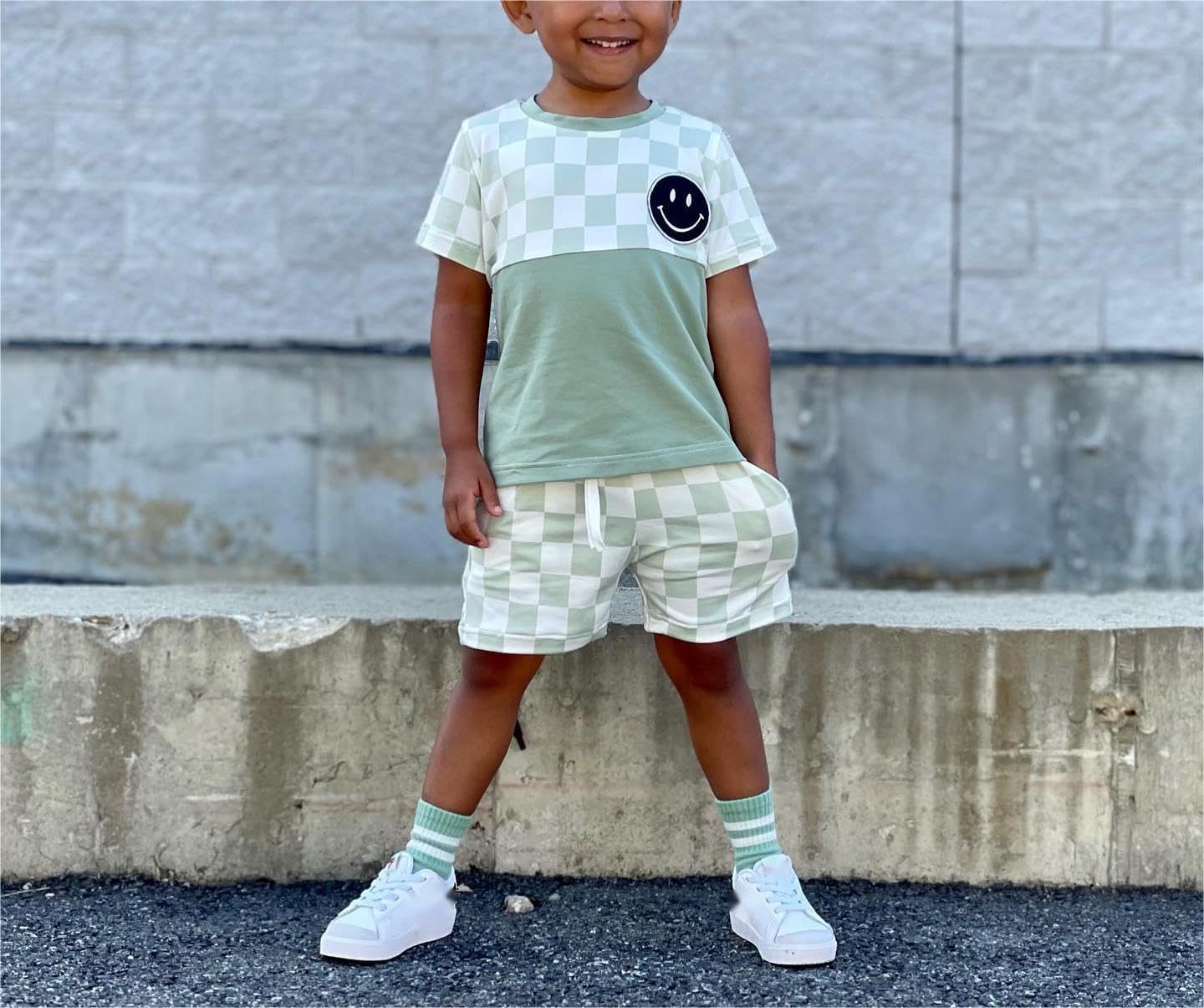 Engofs Summer Boys T-Shirt and Shorts Set