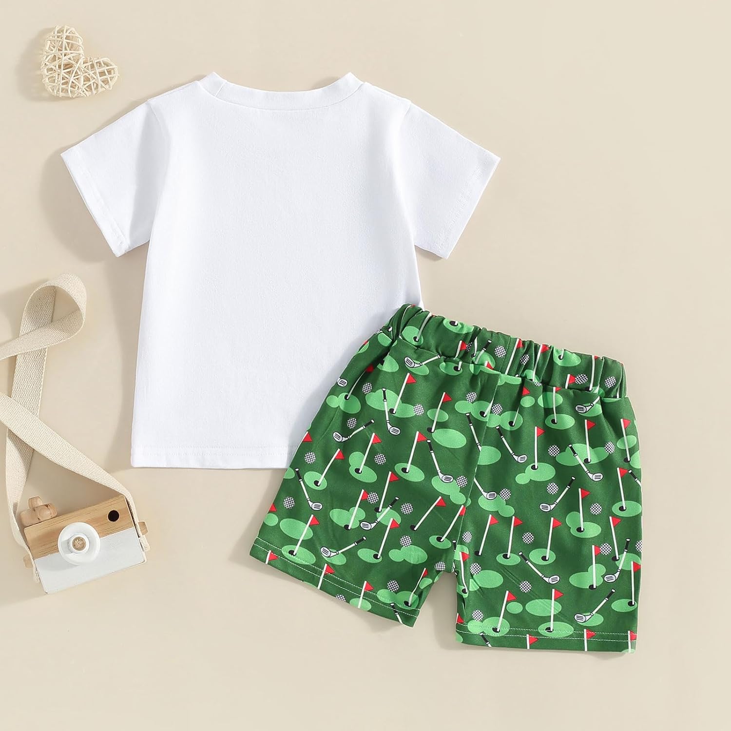 Toddler Golf Outfit Set with Daddy Fun Summer Clothes