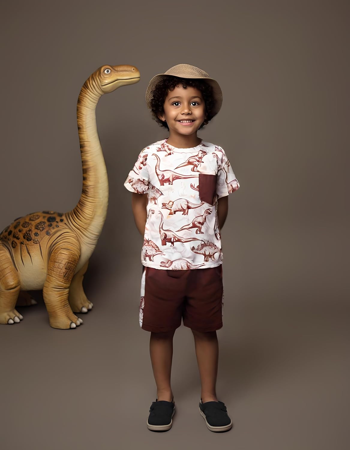2-7T Toddler Boys Shorts Shirts Set for Summer