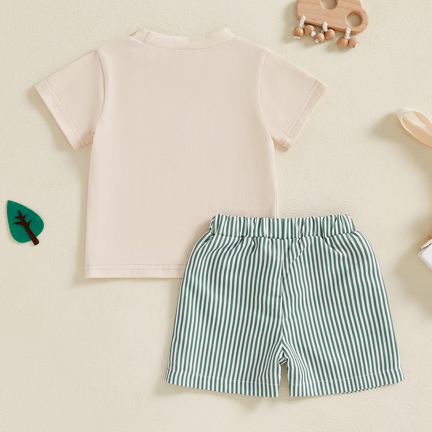 Sprifallbaby Baby Boy Tropical Print T-Shirt Shorts Set