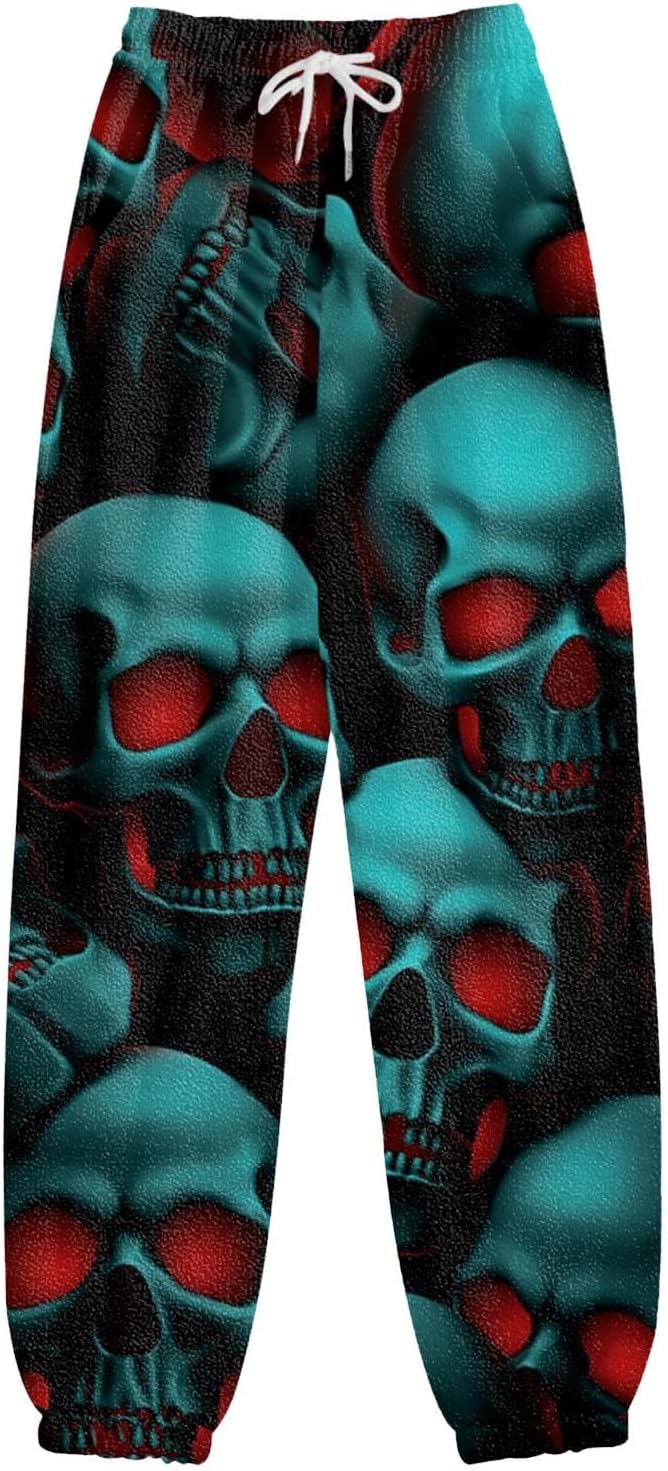 Addicted to Halloween Christmas Printed Drawstring Sweatpants Womens