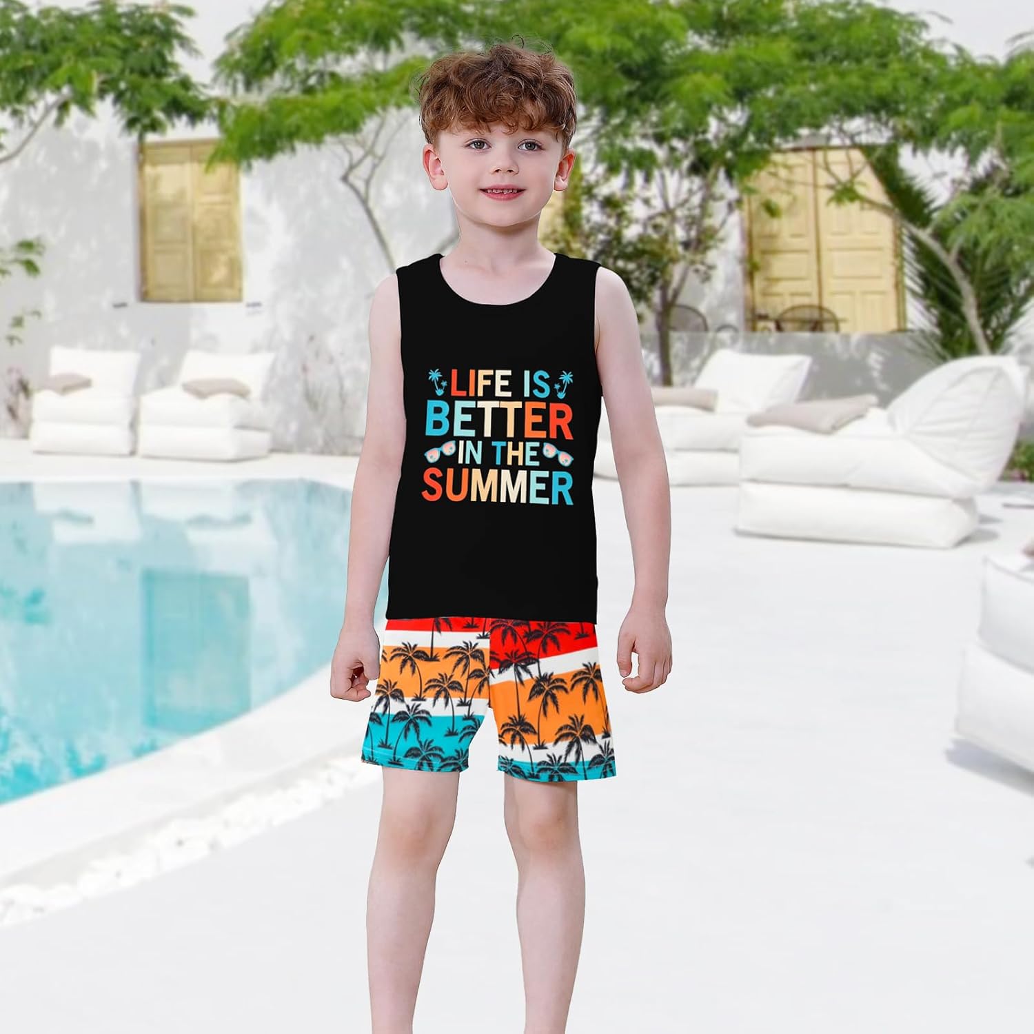 Neutocd Toddler Boy Summer Stars Smiles Set