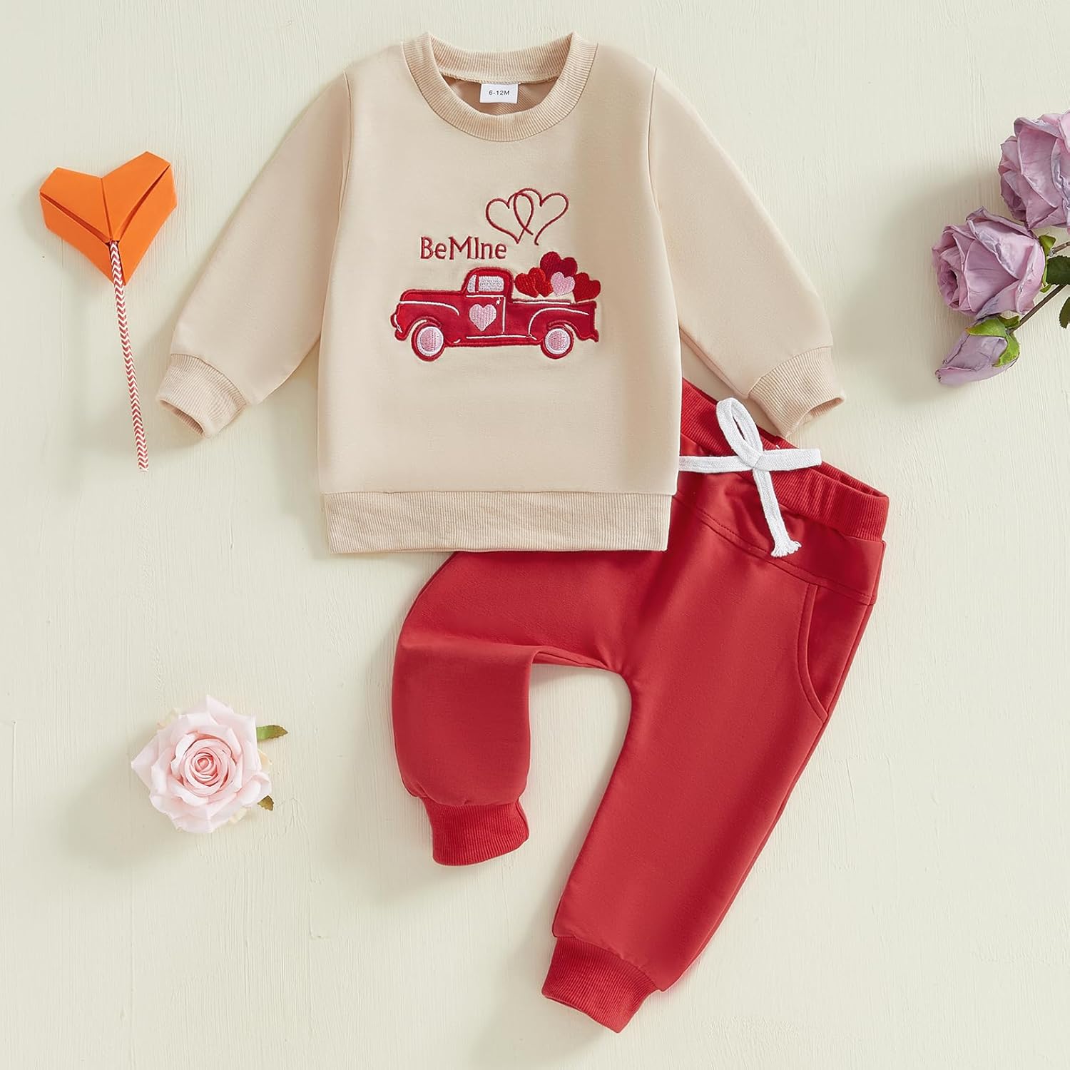 Valentines Toddler Outfit Set