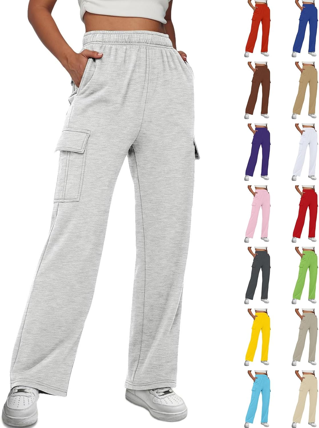 Midelxp Womens Cargo Joggers