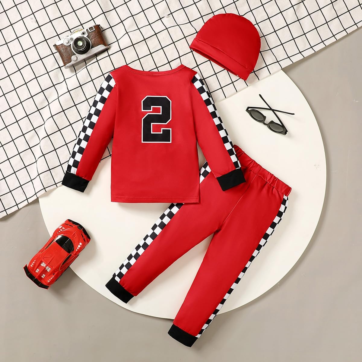Hapidoos Baby Boy 2nd Birthday Race Car Driver Outfit Fun Toddlers Party Gear