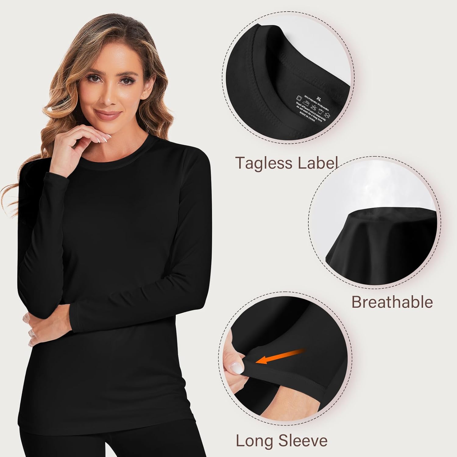 Womens Long John Set for Cold Weather