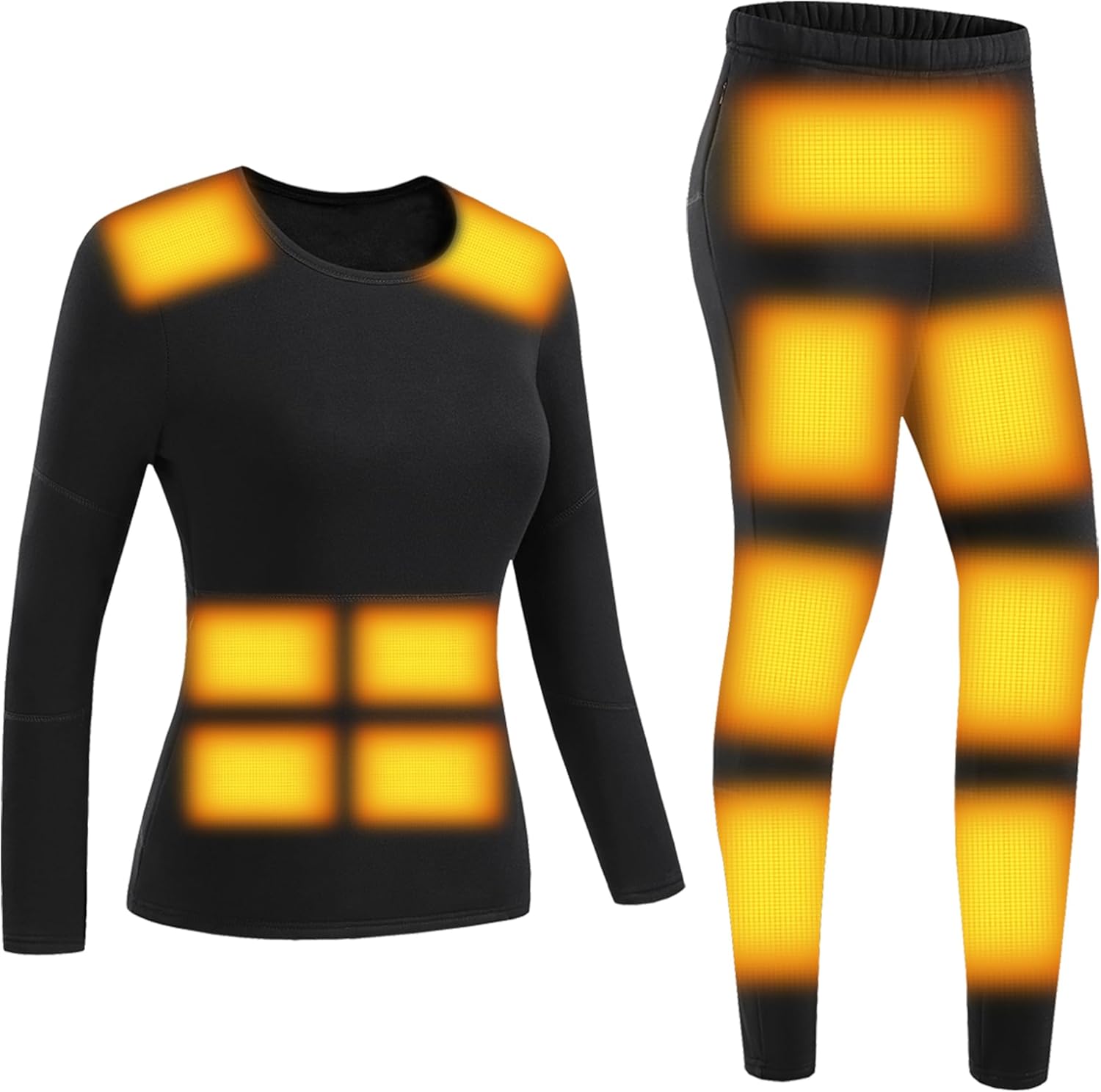 Stay Warm Chill Out Electric Heated Thermal Underwear for Women
