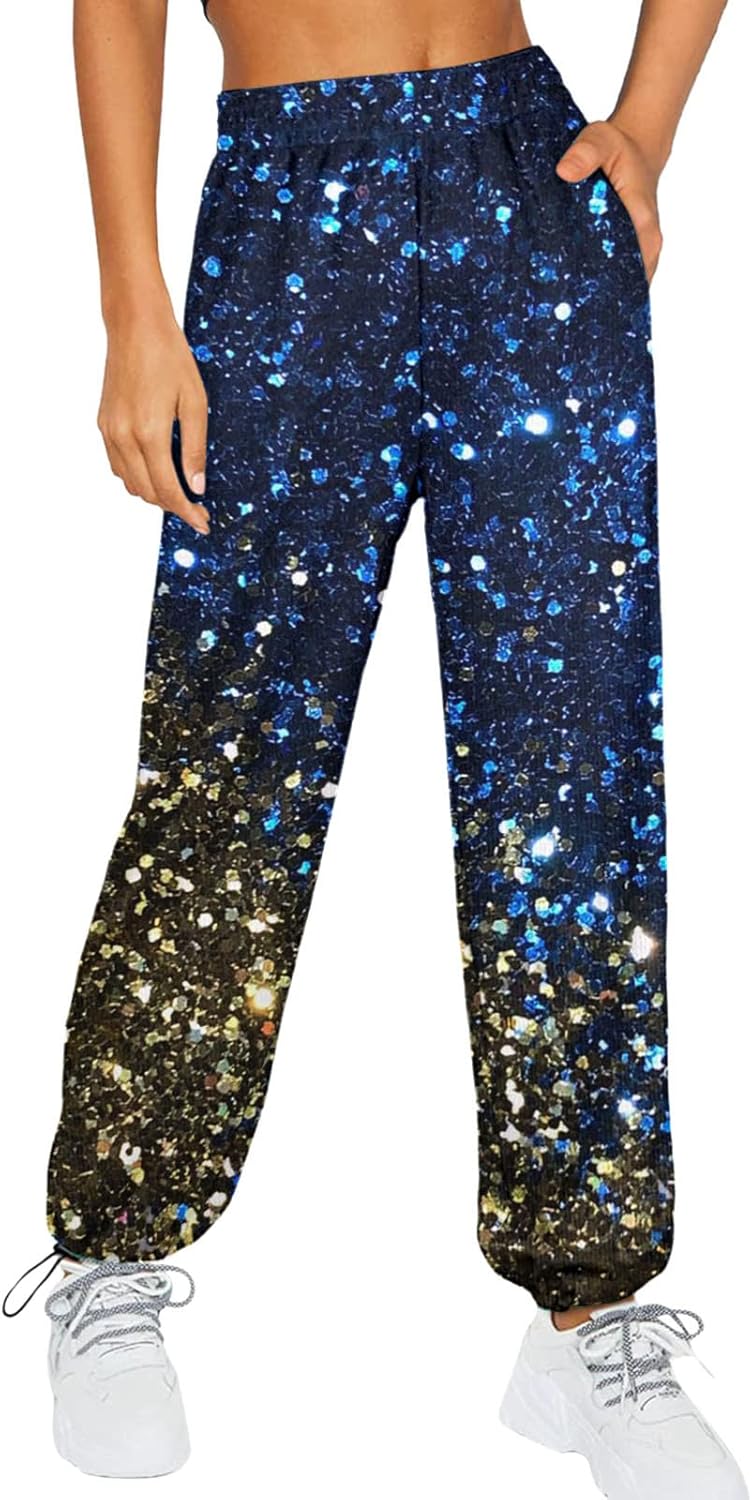 SDBRLD Womens High Waisted Jogger Sweatpants