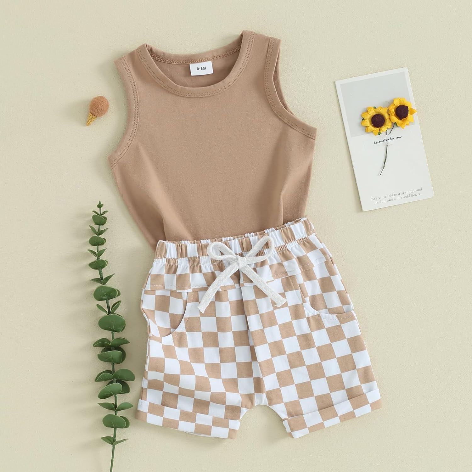 Summer Tank Shorts Set for Toddler Boys