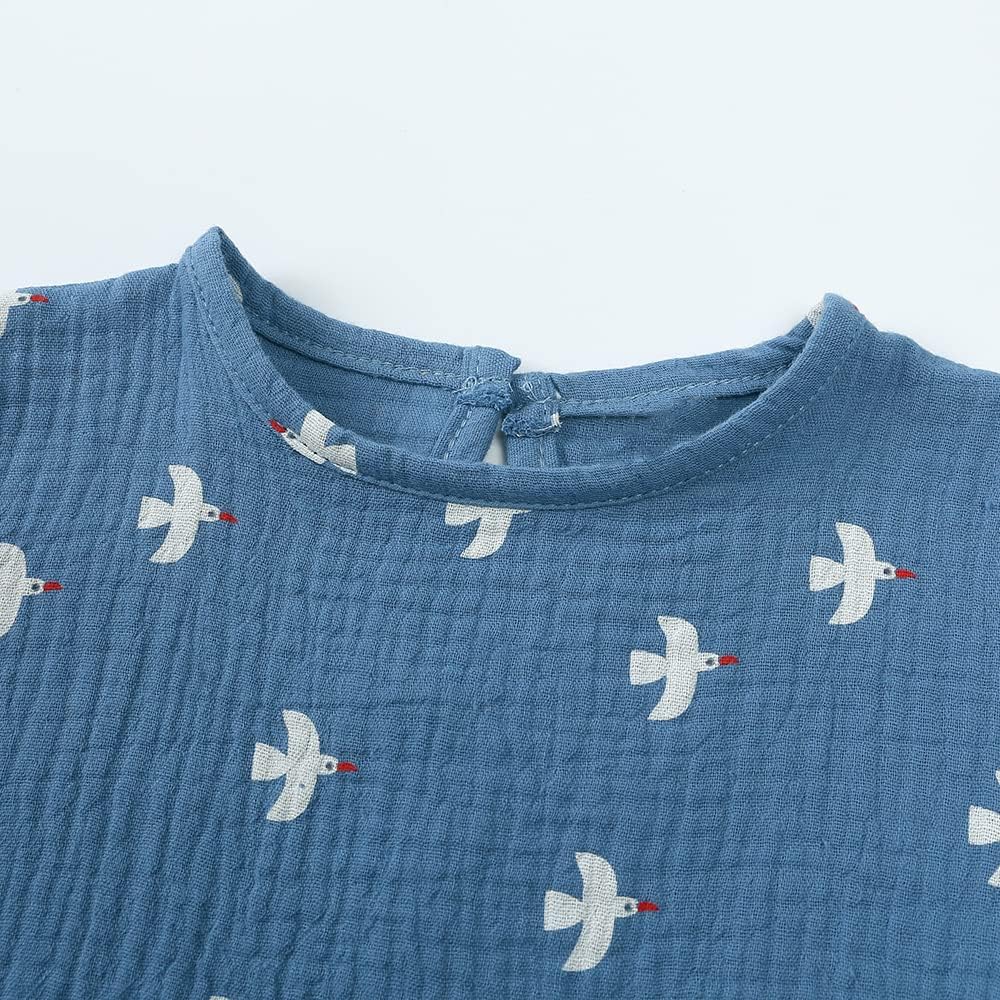 MYGBCPJS Toddler Boys Girls Cotton Linen Set