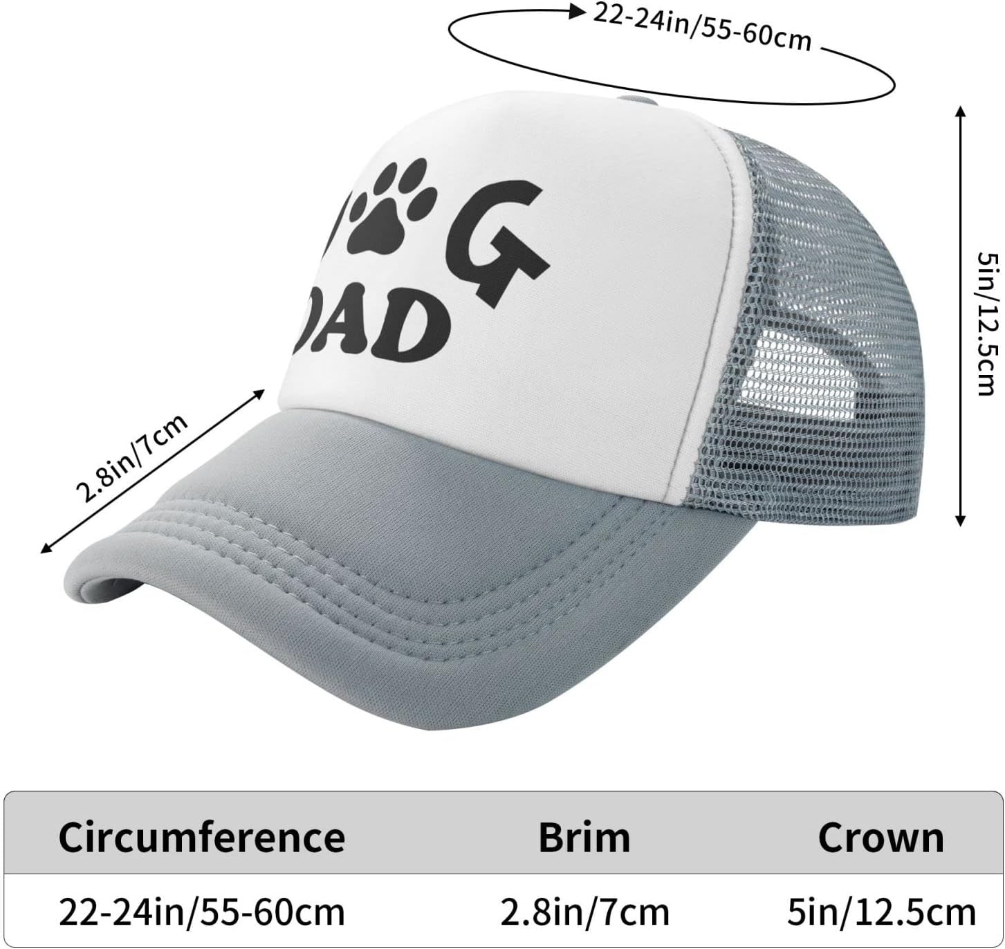 Adjustable Funny Dog Dad Baseball Cap from YGXZ