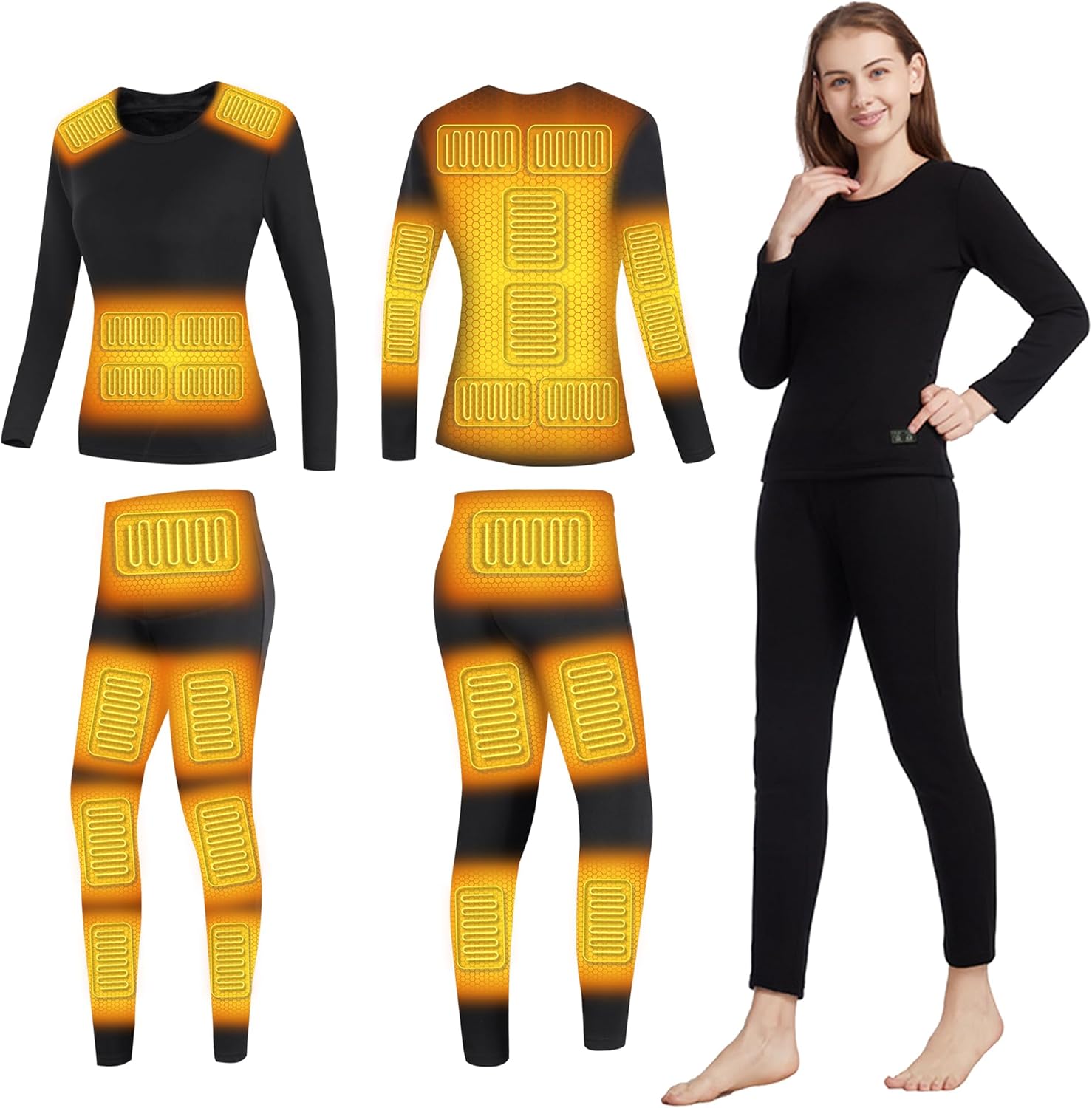 Winter Warmth Set for Women - Electric Heating Thermal Underwears