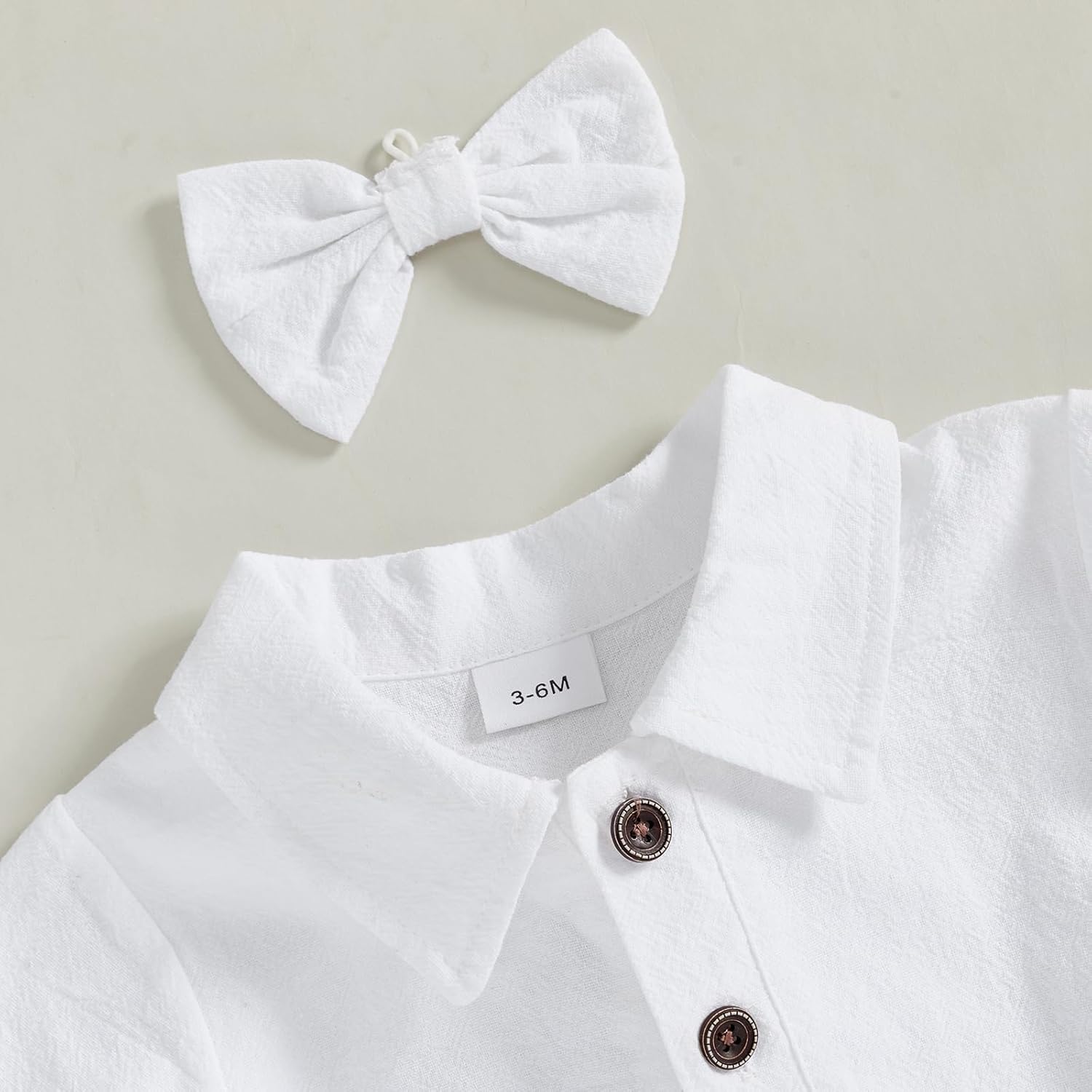 SIBAOZI Baby Boy Lapel Neck Romper Set