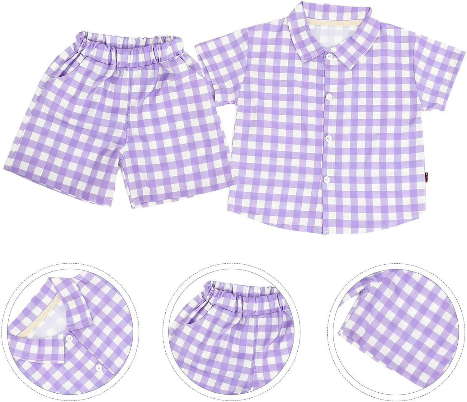 Safe Summer Outfit for Kids Unisex Cotton Suit Set