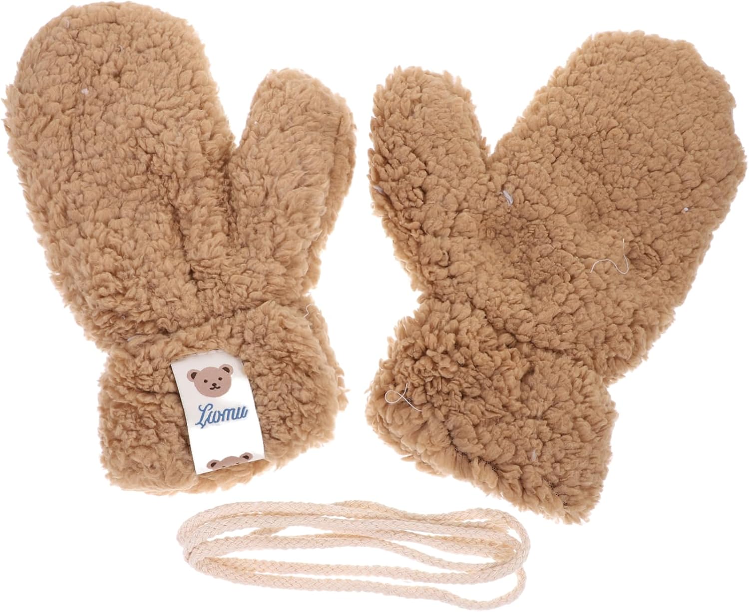 Knitted Cartoon Furry LongWinter Gloves