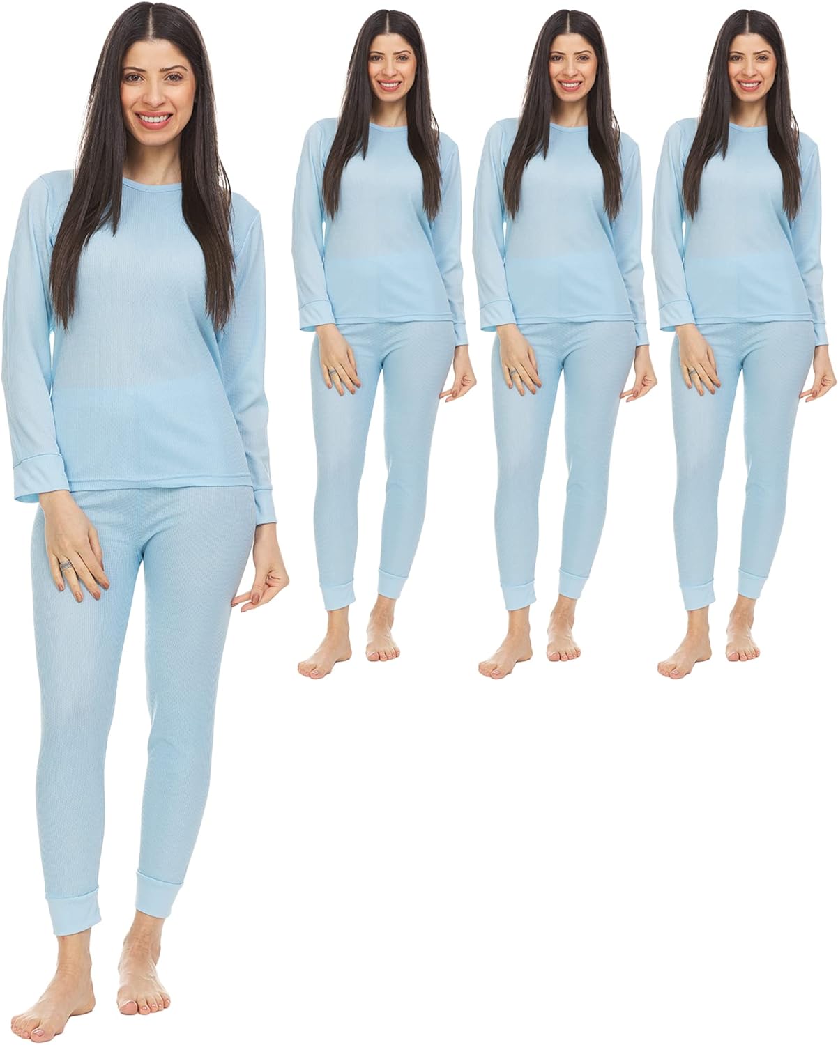Thermal sets for women- soft breathable and warm premium cotton-poly blend