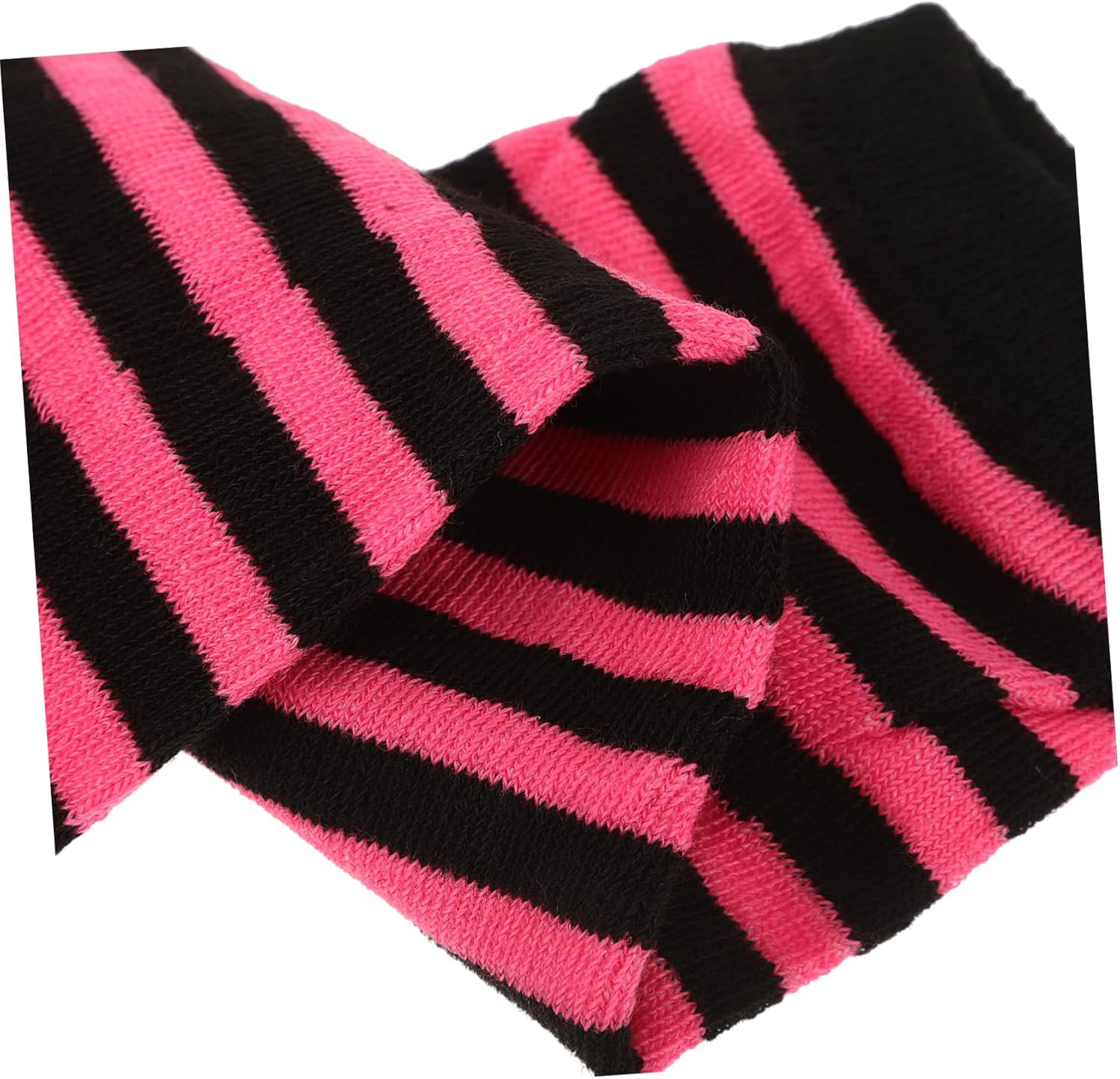 Striped Fingerless Gloves for Women