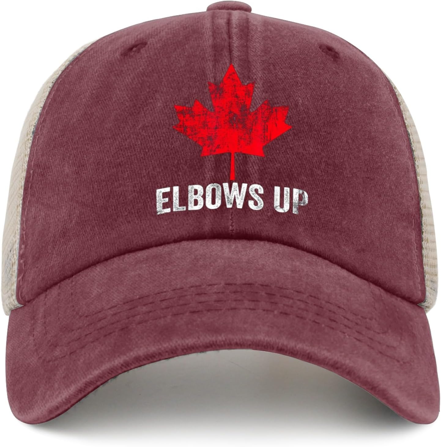 Elbows Up Canada Womens Funny Trucker Hat