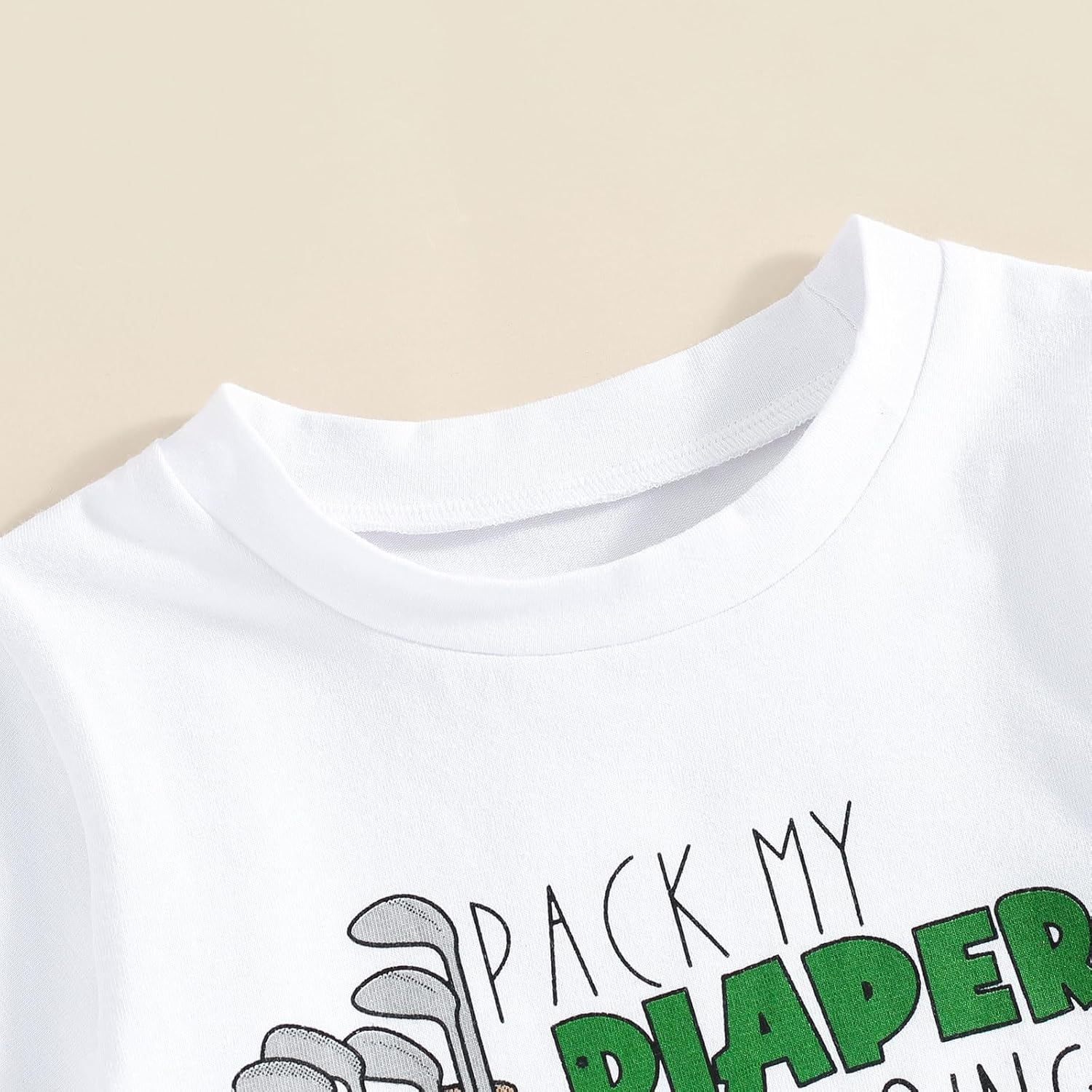 Toddler Golf Outfit Set with Daddy Fun Summer Clothes
