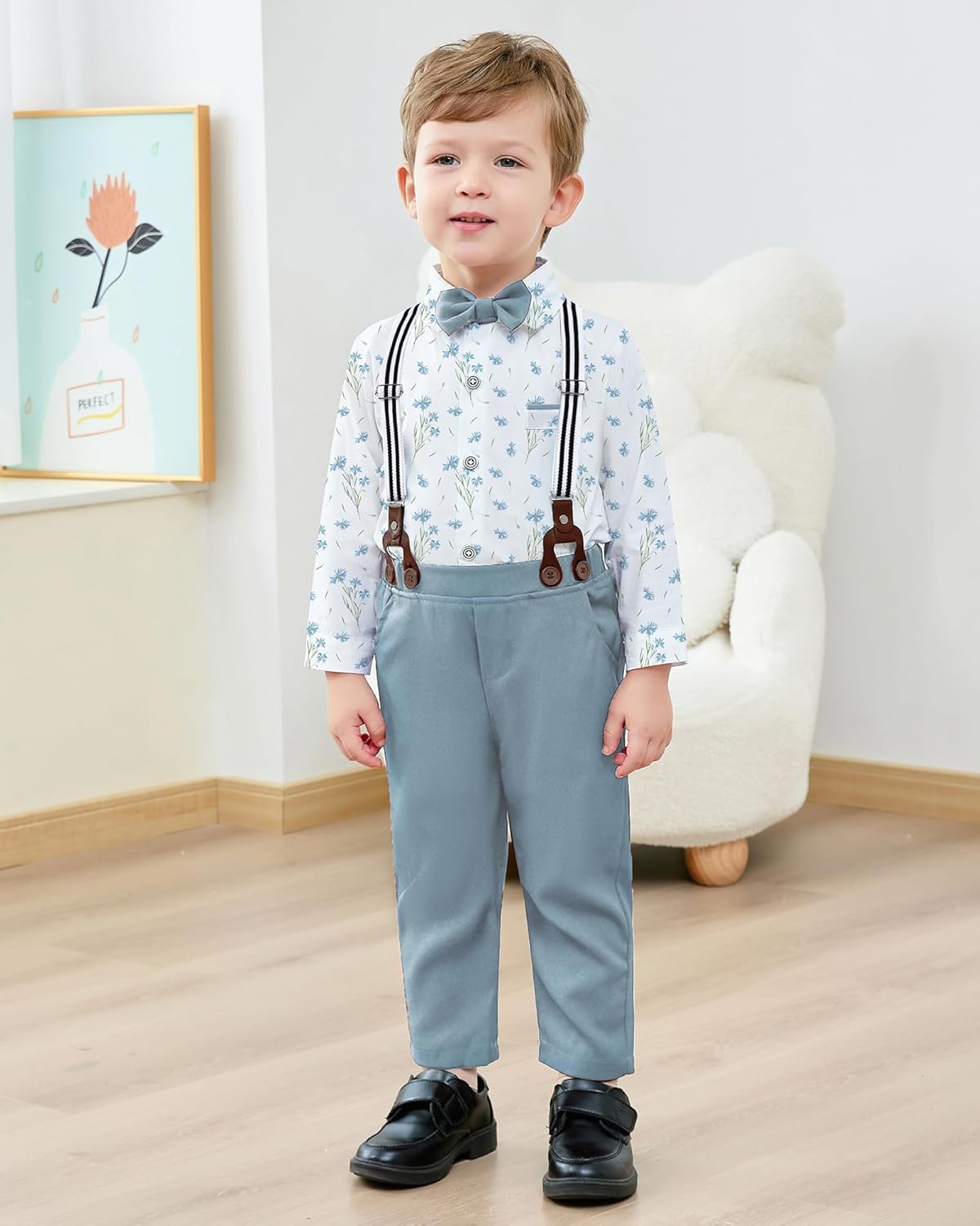 ZOEREA Boys Tuxedo Set - 1-5T Wedding Attire