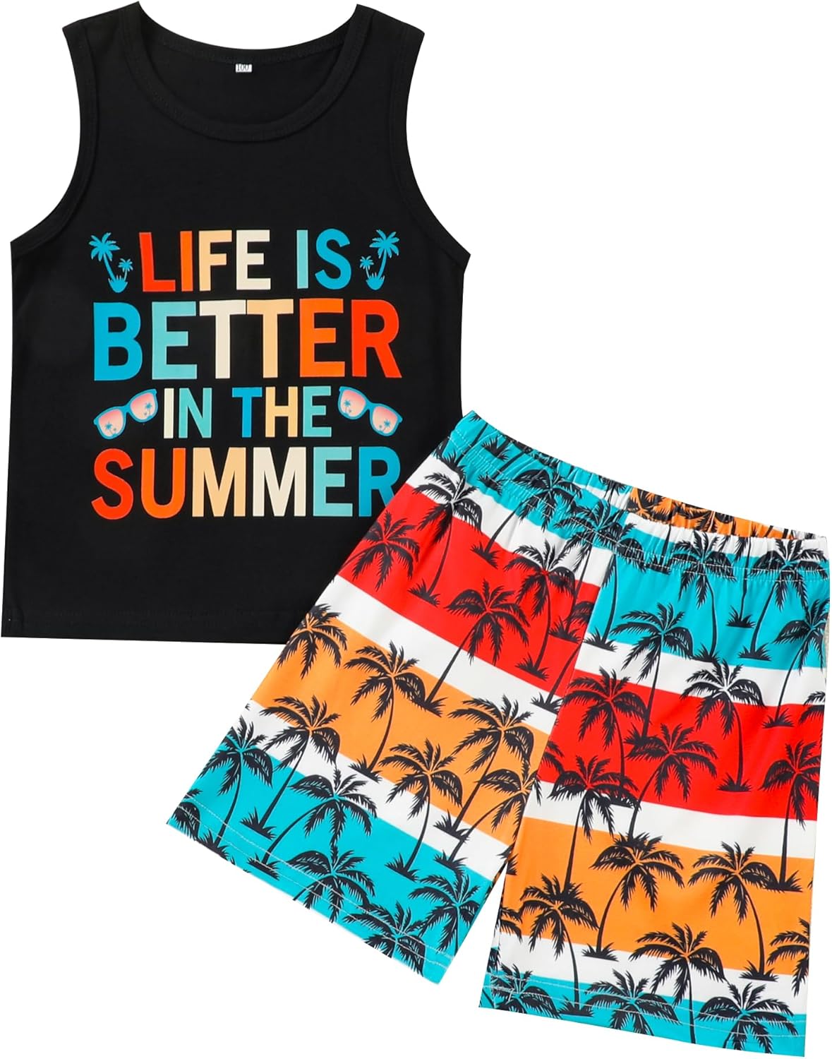 Neutocd Toddler Boy Summer Stars Smiles Set