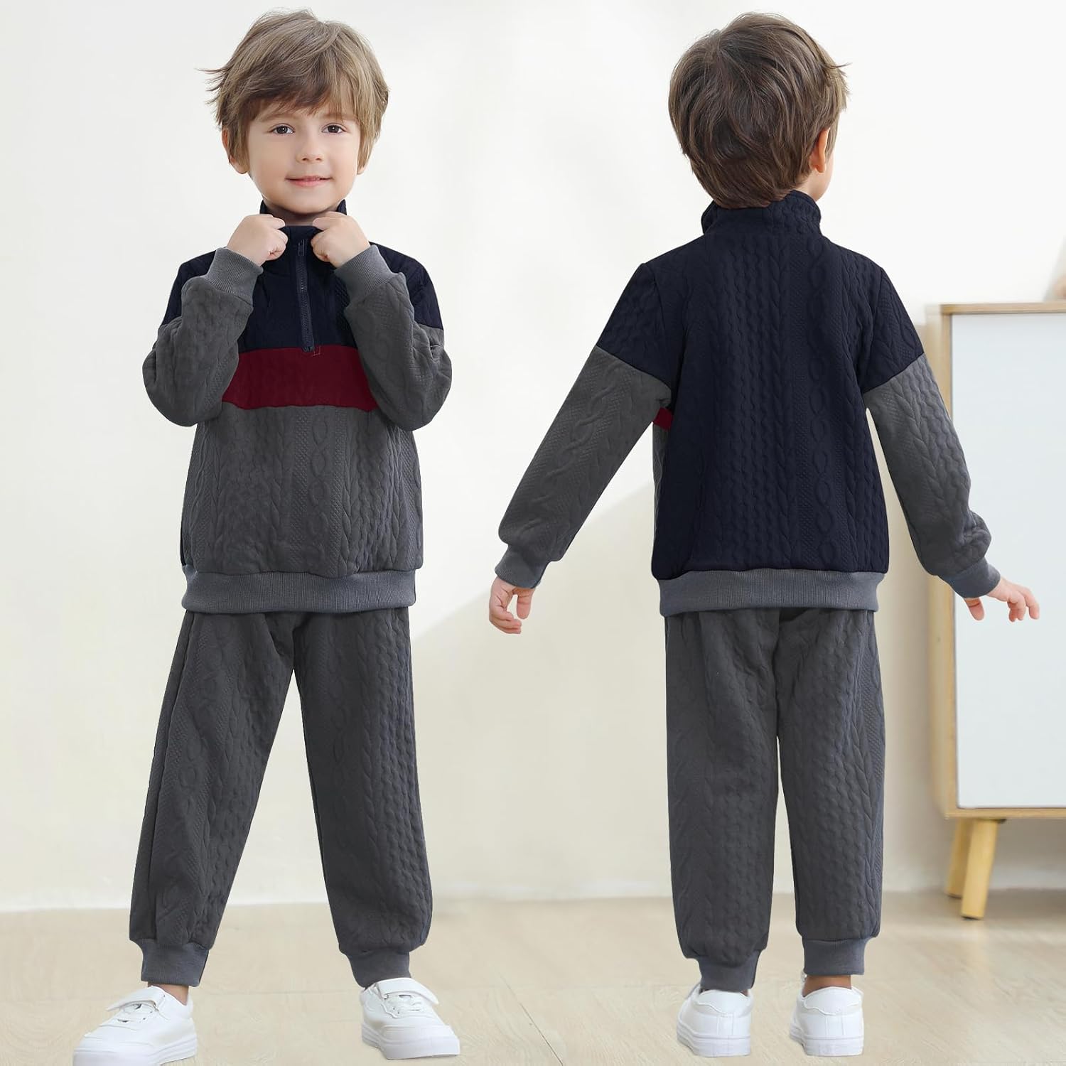 Neutocd Toddler Boys Fall Winter Outfit