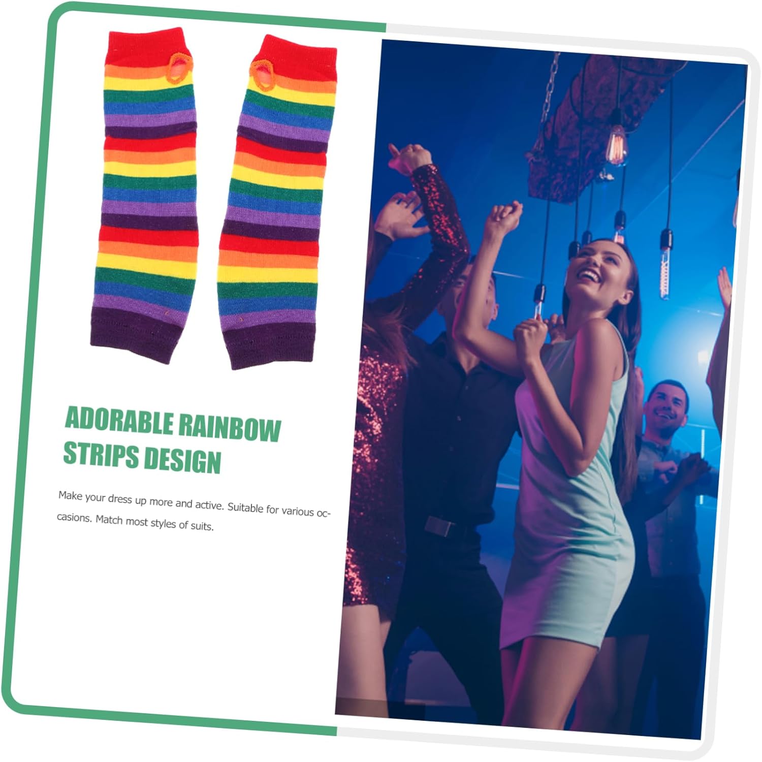 Rainbow Glow Gloves Flash