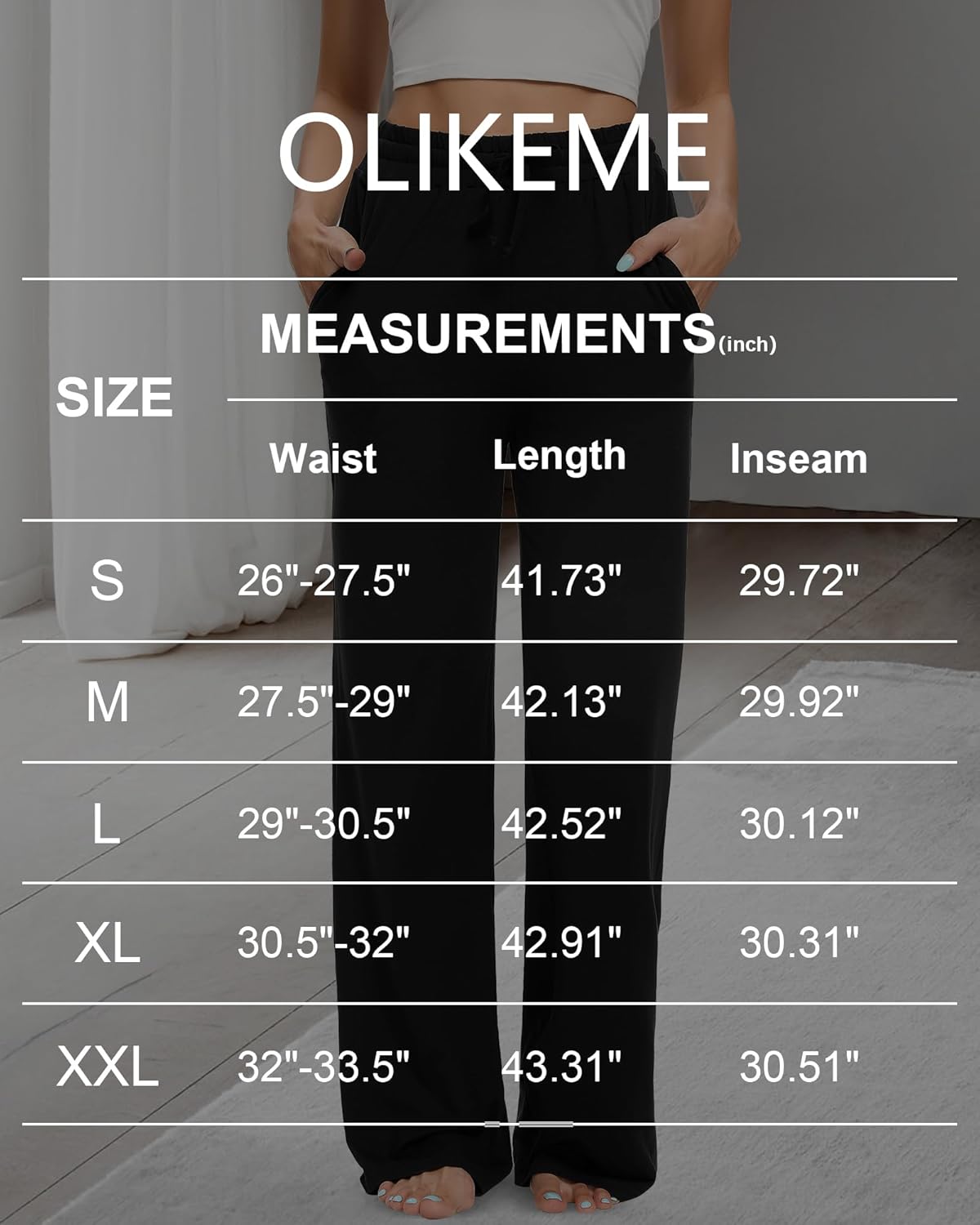 OLIKEME Womens Advanced Wide Leg Workout Pants