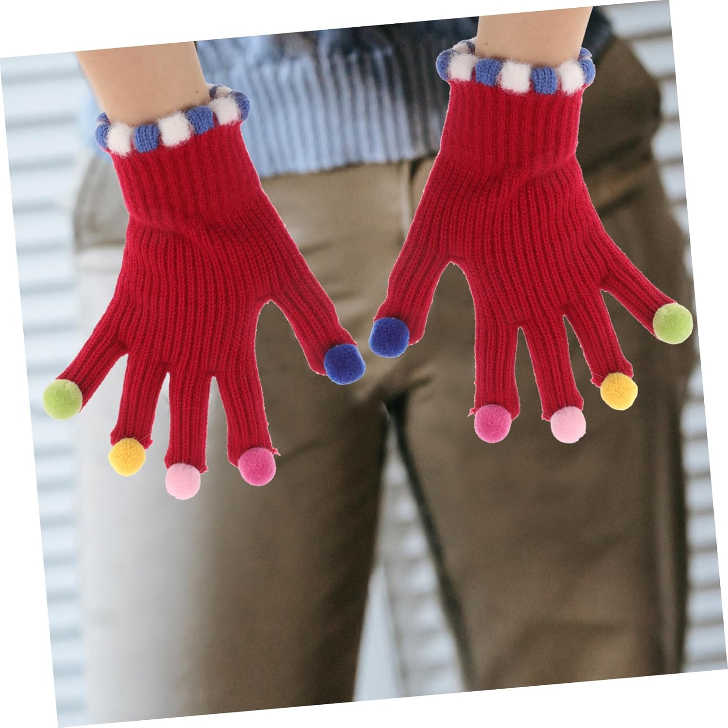 SOIMISS Cute Boys Girls Winter gloves Touchscreen mitten cover