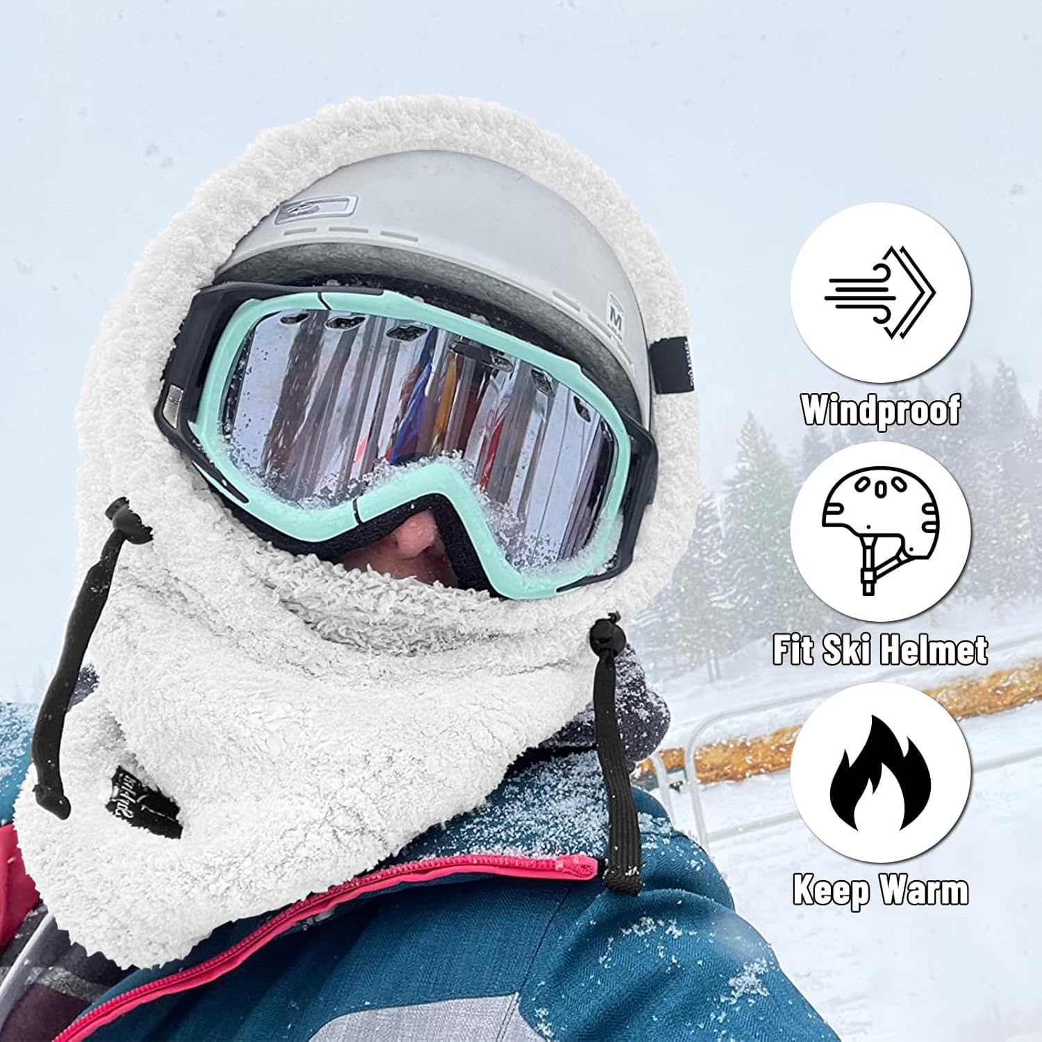 Senior Balaclava Ski Mask with Hood