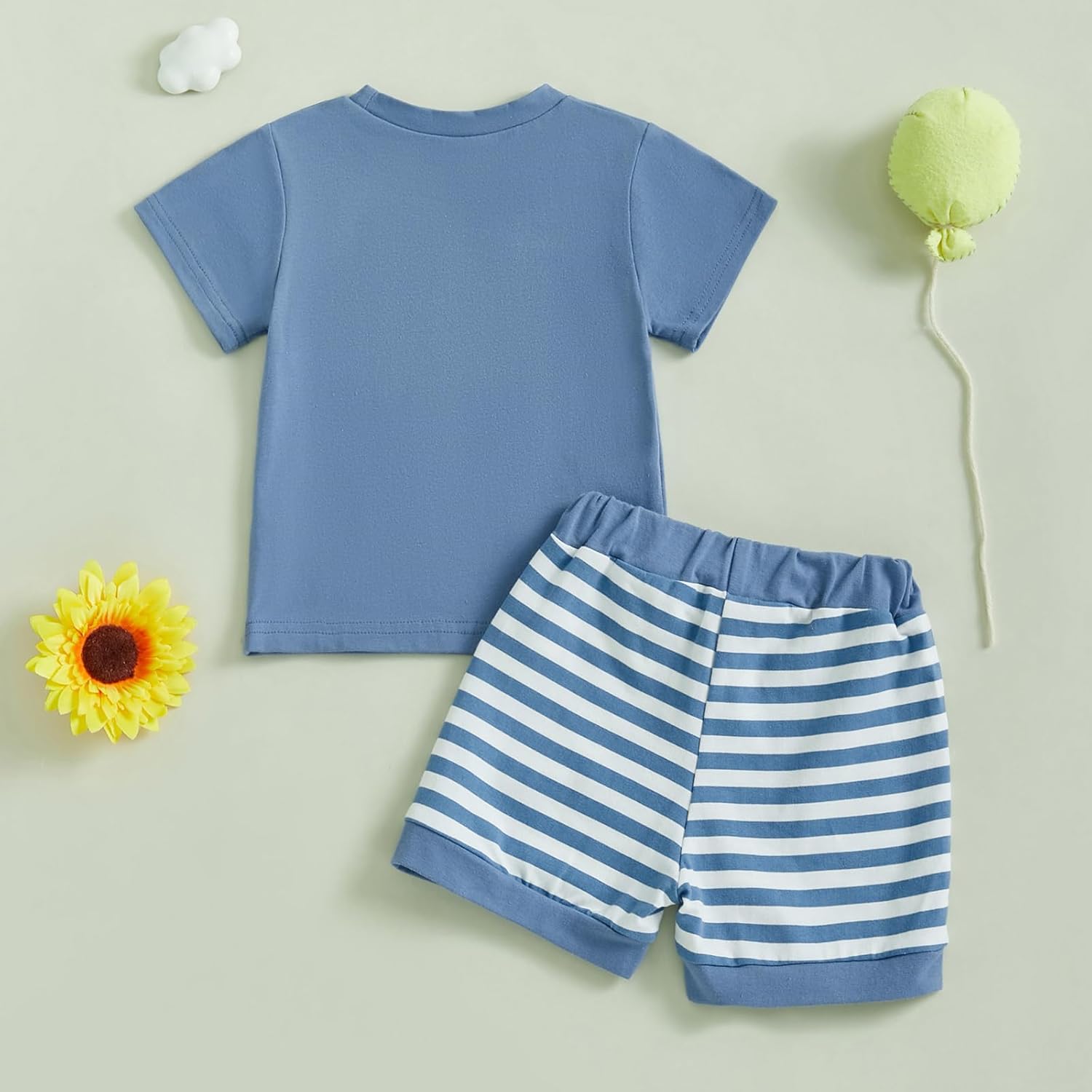 Stylish Letter Print T-Shirt Elastic Shorts