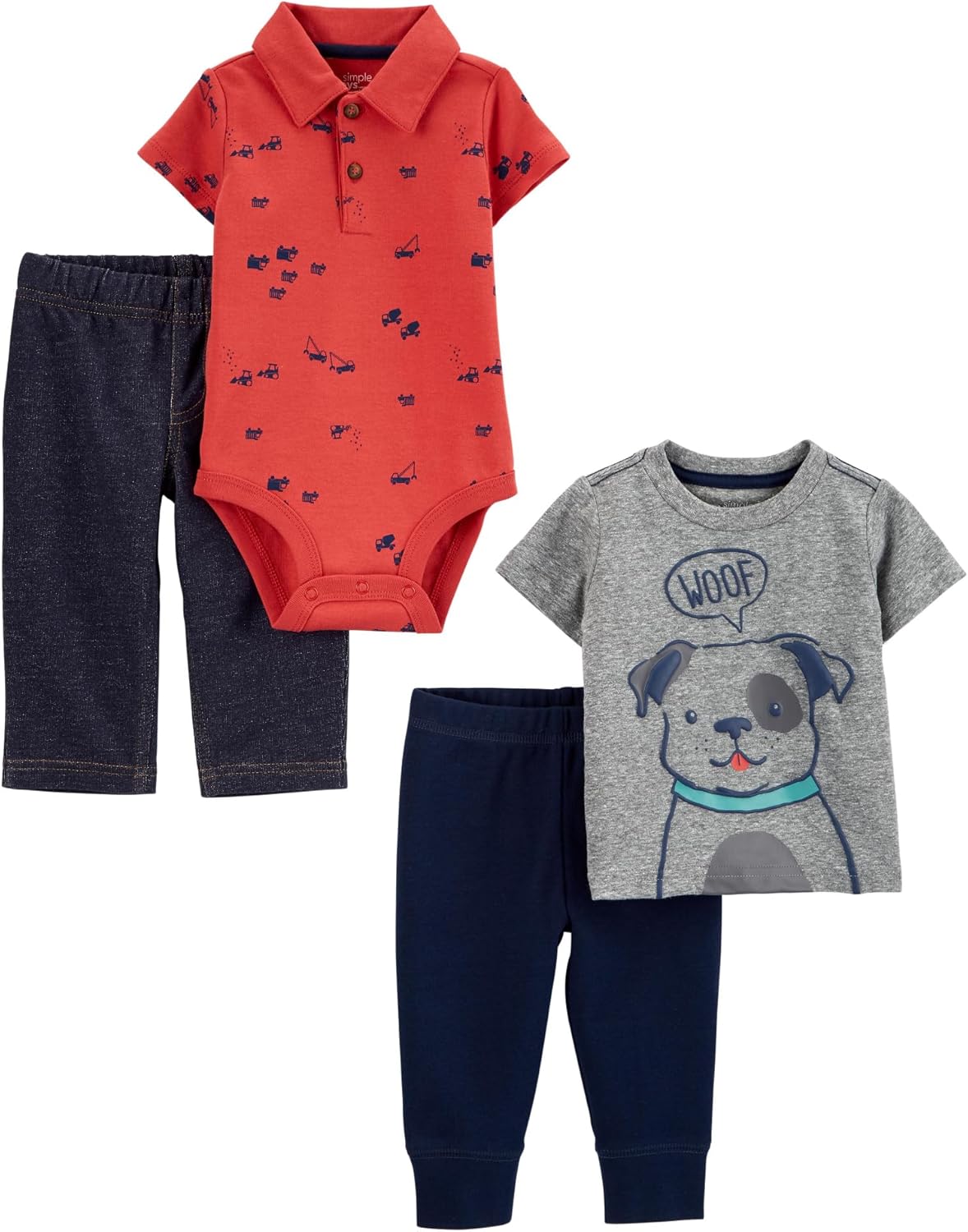 Simple Joys by Carters Baby Boys 4-Piece Pjs Set