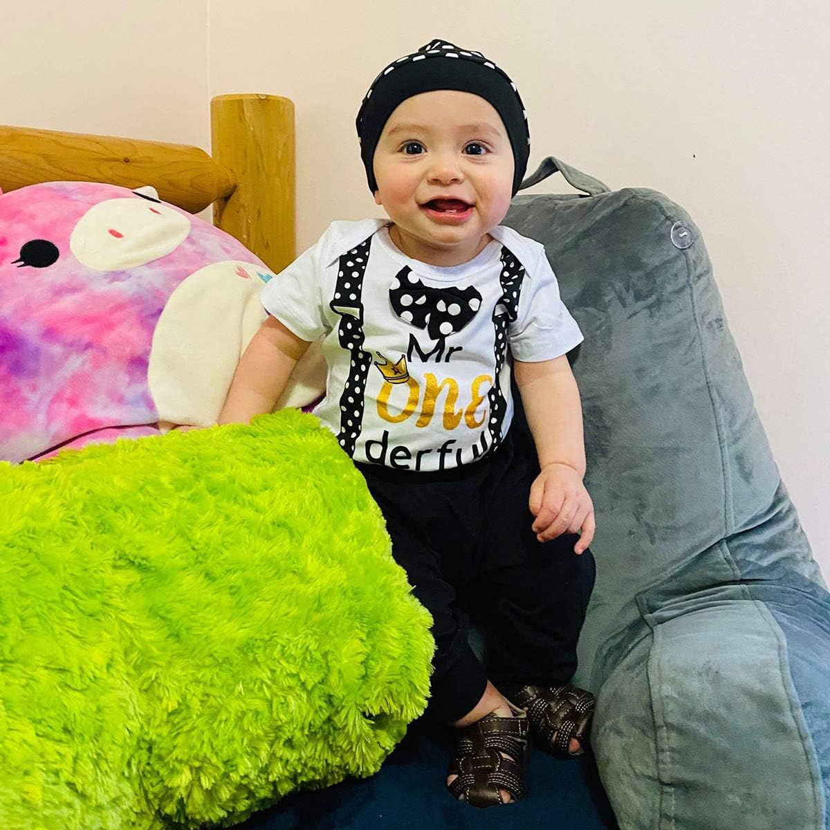 LENSOUS Baby First Birthday Outfit Set