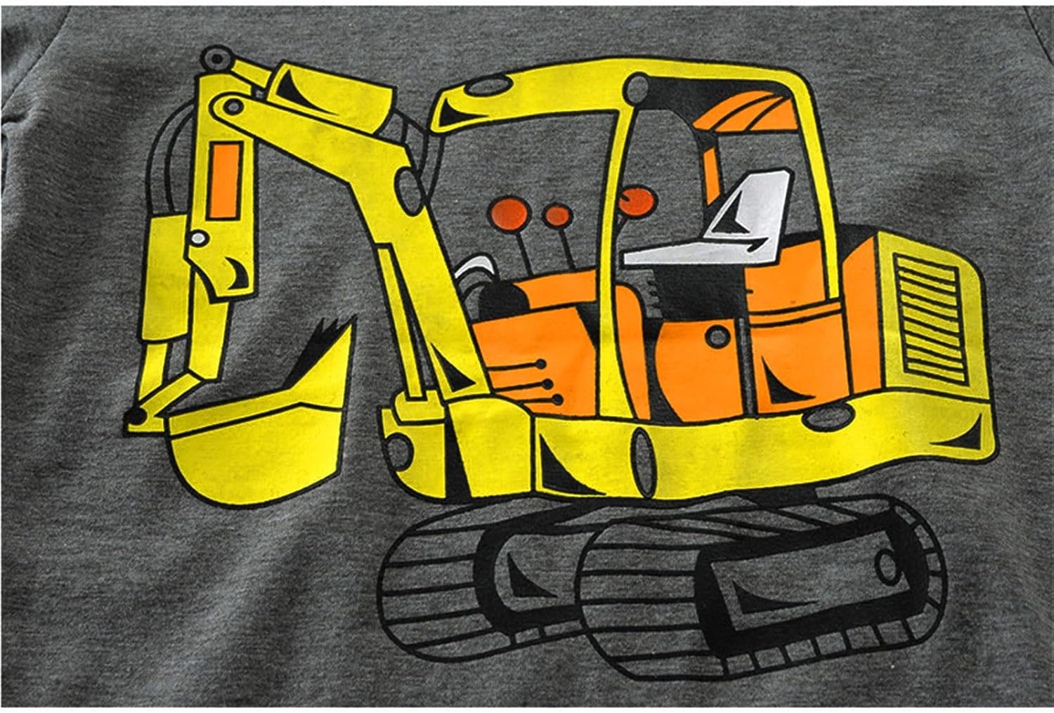 AMIMOJY Excavator-Theme Baby Boys Short Sets