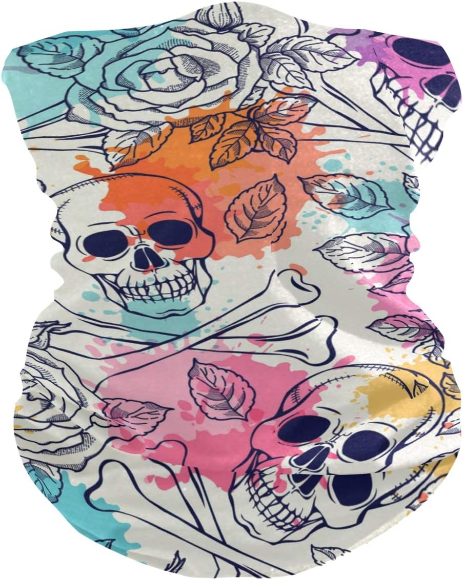 My Little Nest Skull and Roses Balaclava Mask